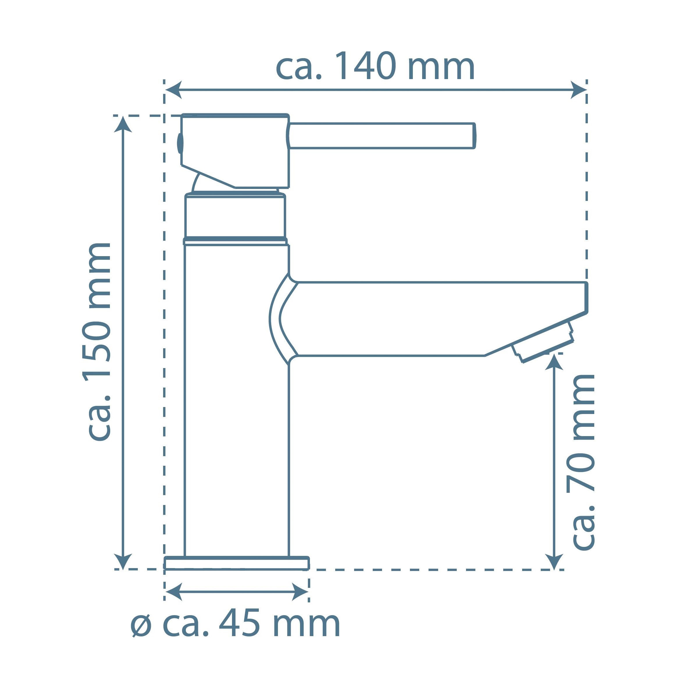 Schütte Soupape sur pied »LAURANA« pour raccord eau froide, cartouche céramique 25 mm remplaçable