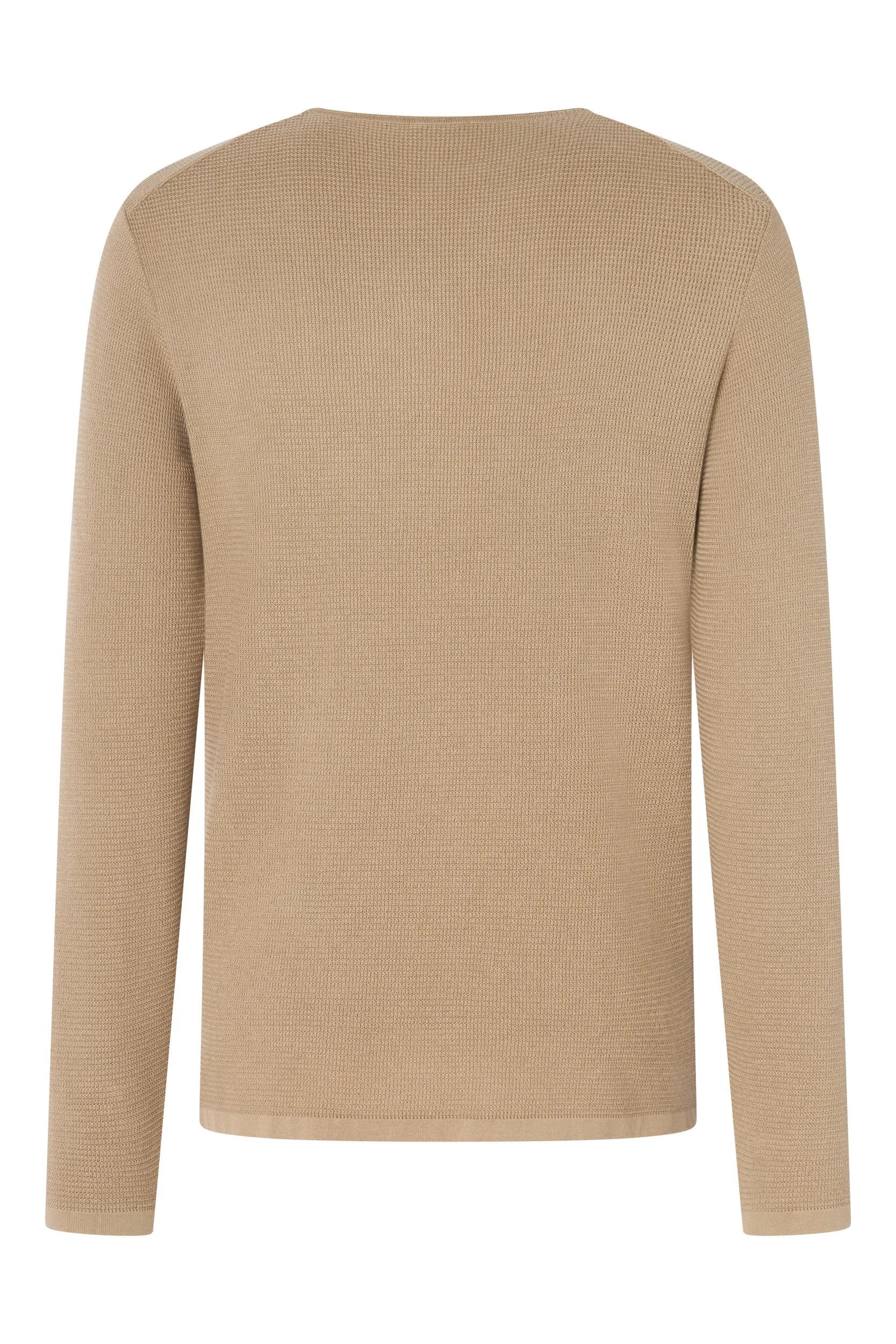 Joop Jeans Pull à col rond »Svenor« mit feinem Strukturmuster