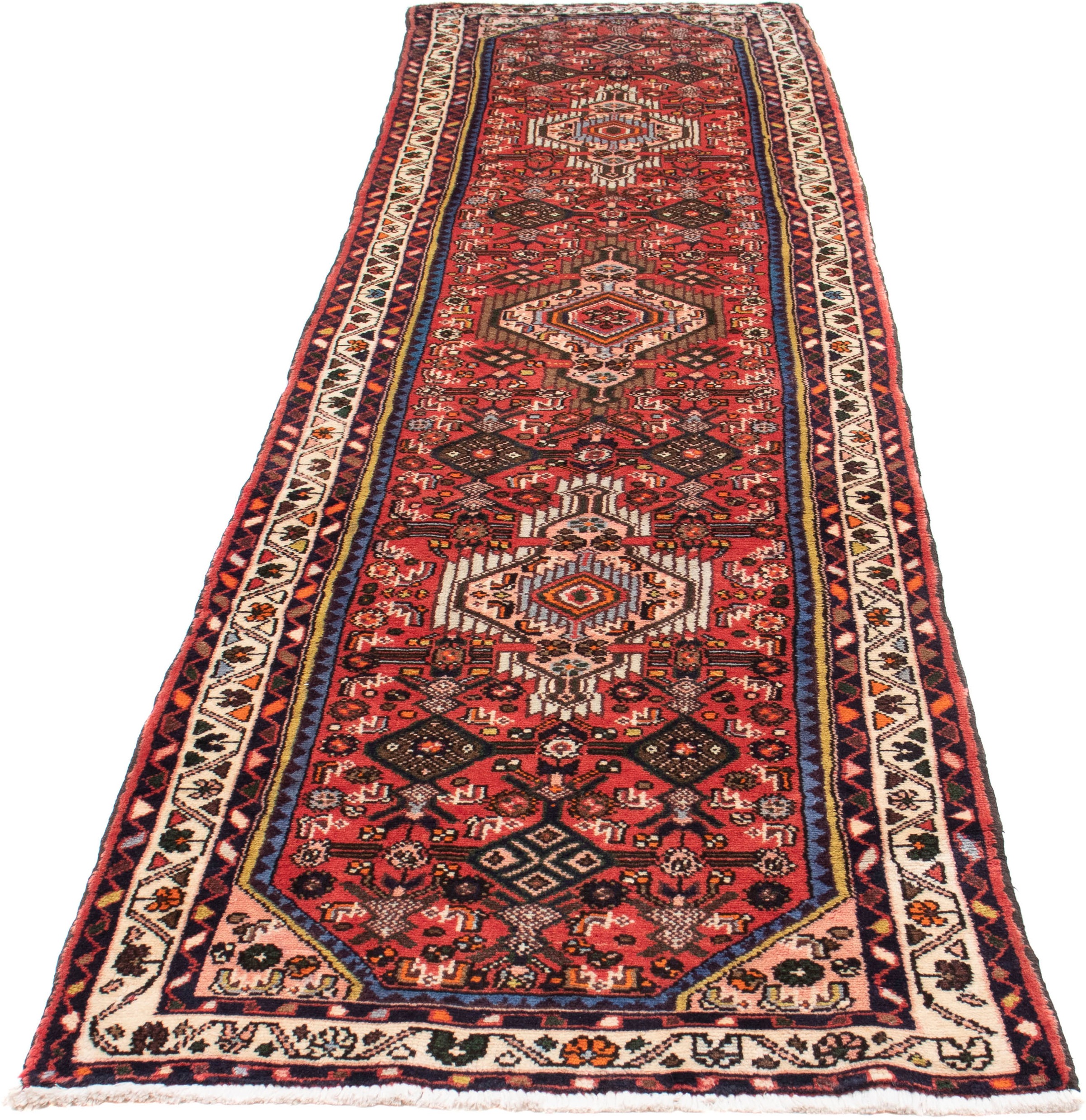 Image of morgenland Orientteppich »Perser - Nomadic - 343 x 83 cm - dunkelrot«, rechteckig, 10 mm Höhe, Wohnzimmer, Handgeknüpft, Einzelstück mit Zertifikat bei Ackermann Versand Schweiz
