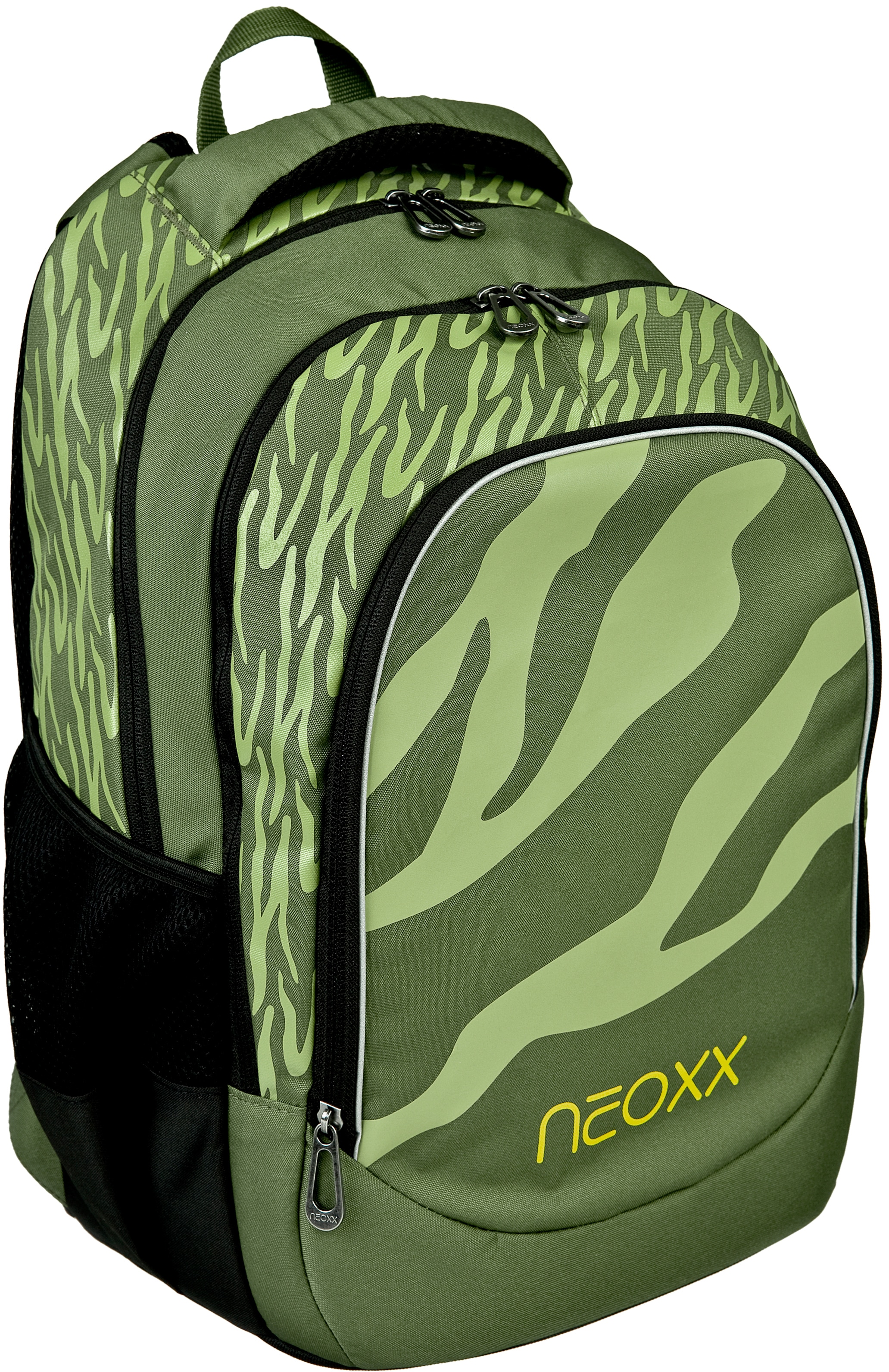 ✌ neoxx Green«, Reflektionsnaht, aus en »Fly, PET-Flaschen recycelten Acheter Schulrucksack for Ready ligne