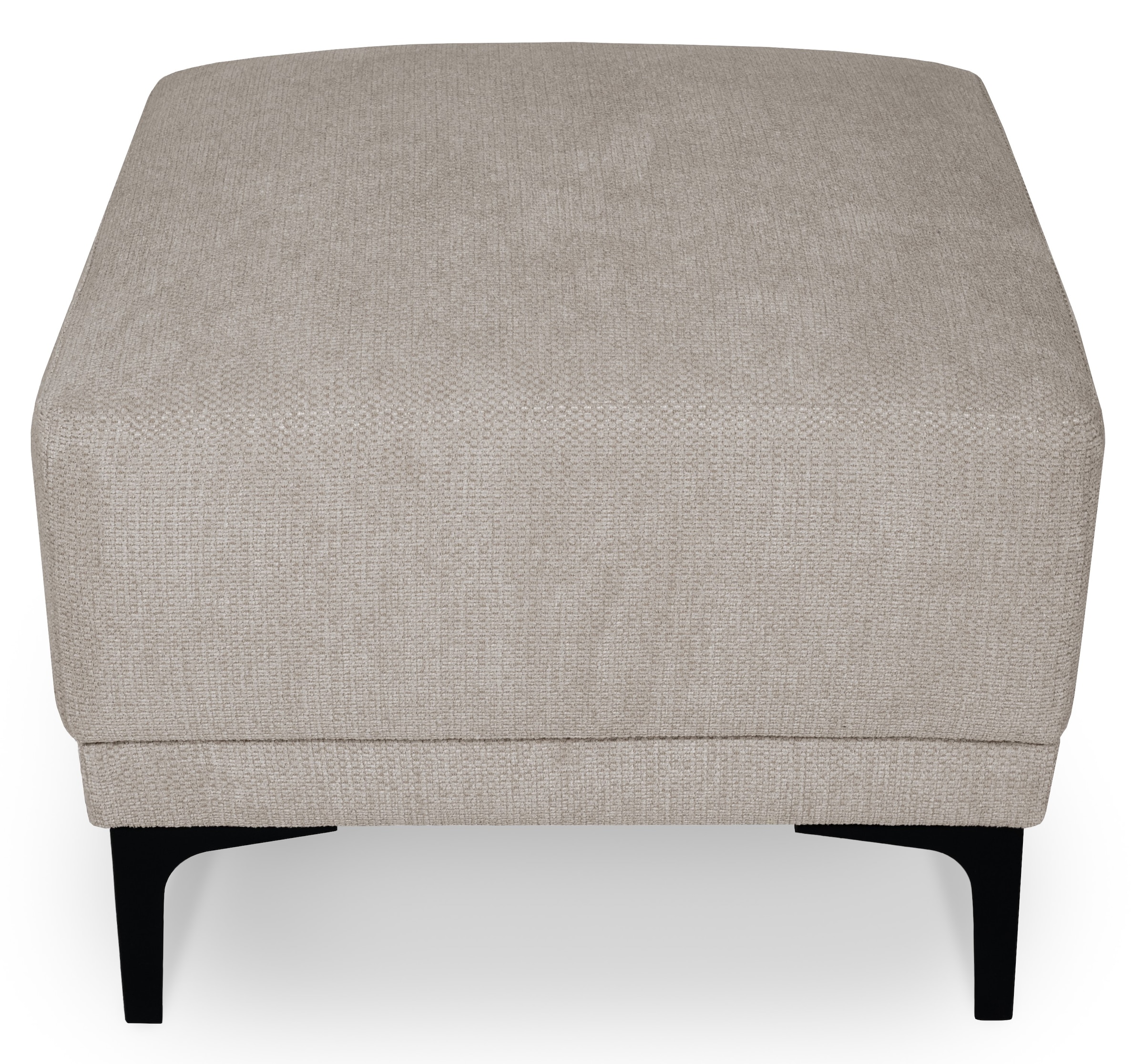Places of Style Polsterhocker »Xander«, Breite 58 cm, Soft-Touch Chenille, schwarze Metallfüsse