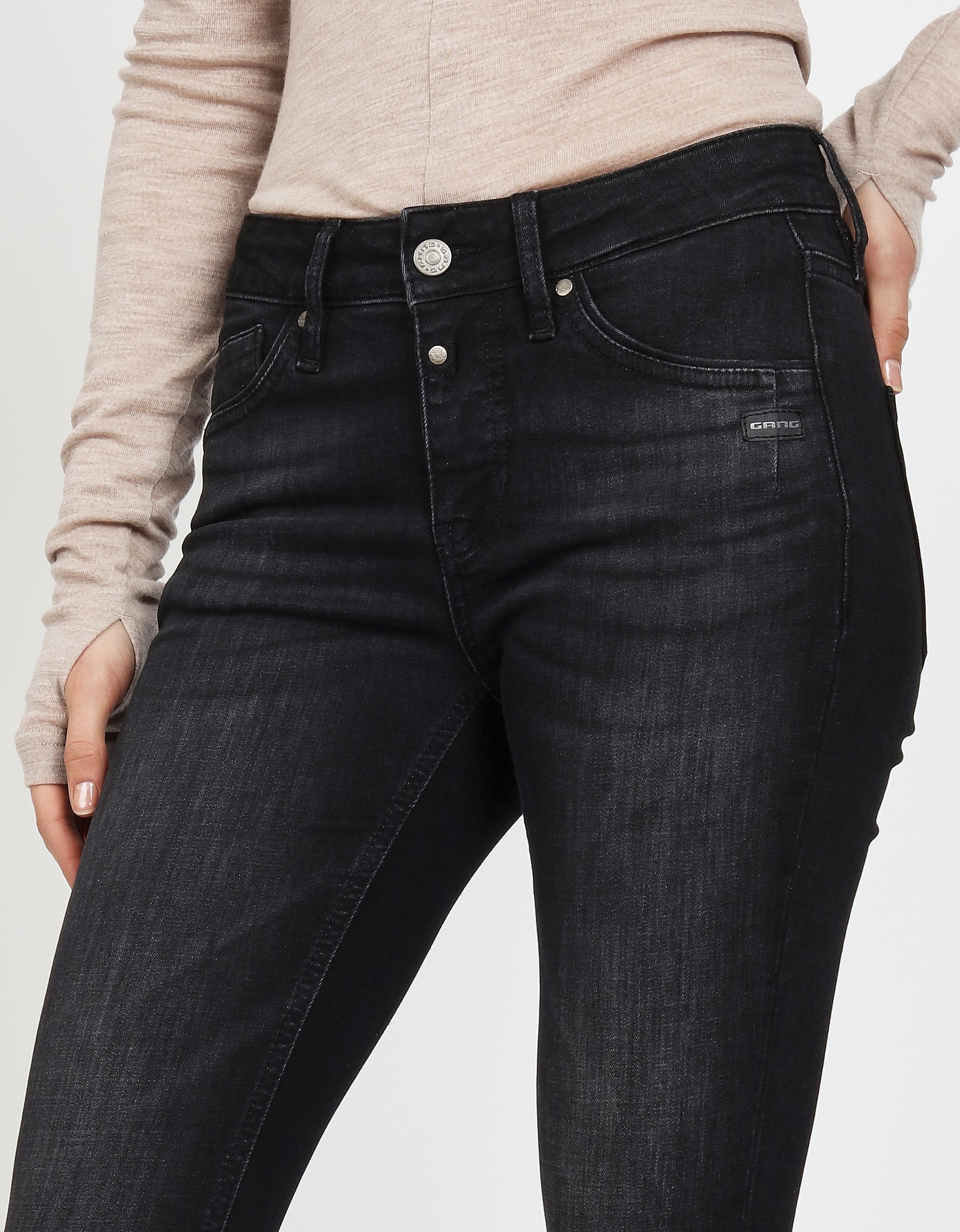 GANG Skinny-fit-Jeans »94LAYLA«, mit Used-Effekten