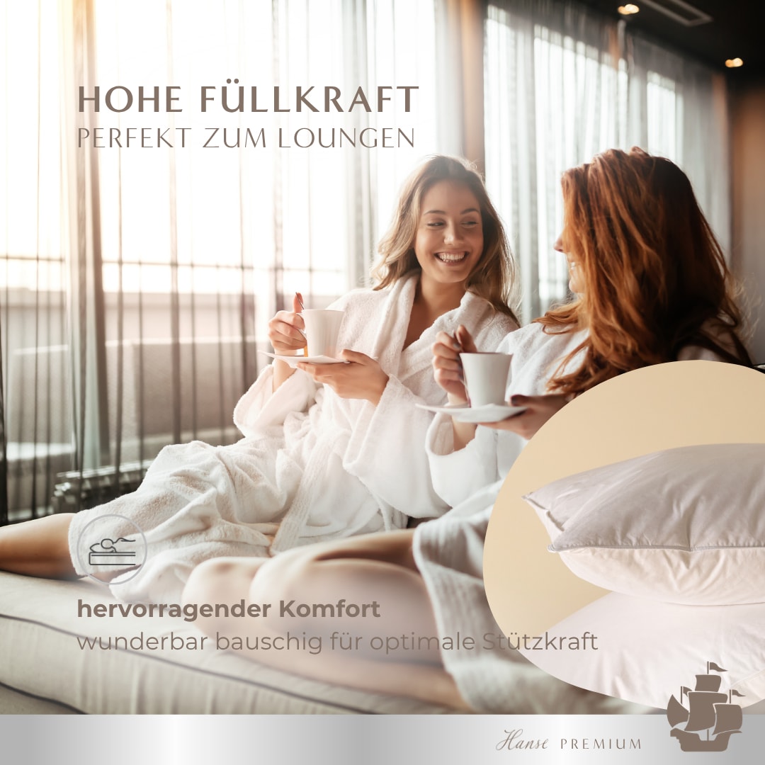 Hanse mit Kogge Oreiller »Hanse Premium Loungekissen, Luxuskissen, Made in Germany, 80x80 cm« Füllung: 100 % polyester 1 cuis tlg. Kissen 80x80cm