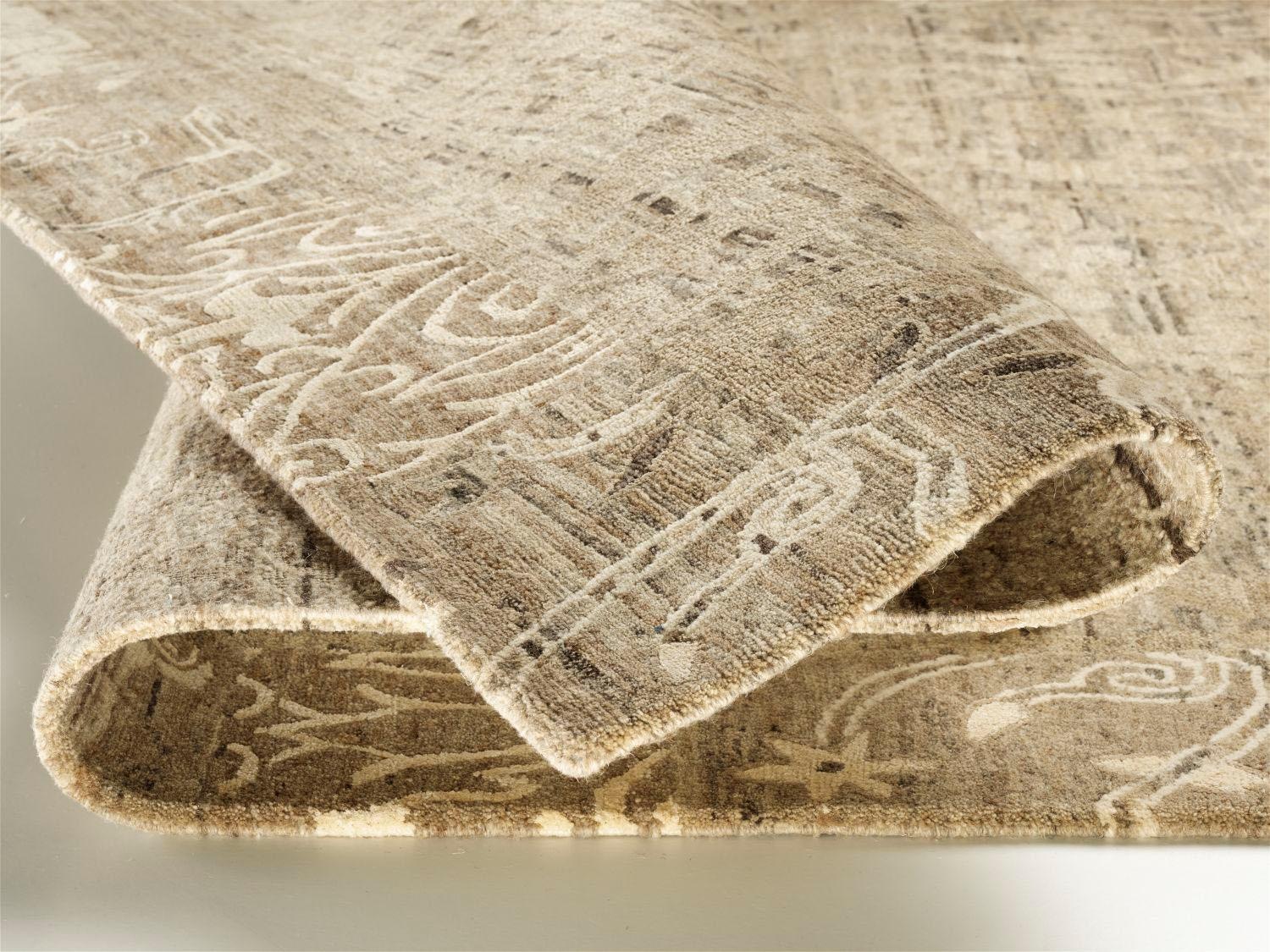 OCI DIE TEPPICHMARKE Teppich »SilkNatini Border«, rechteckig, 20 mm Höhe, handgeknüpft, Wohnzimmer