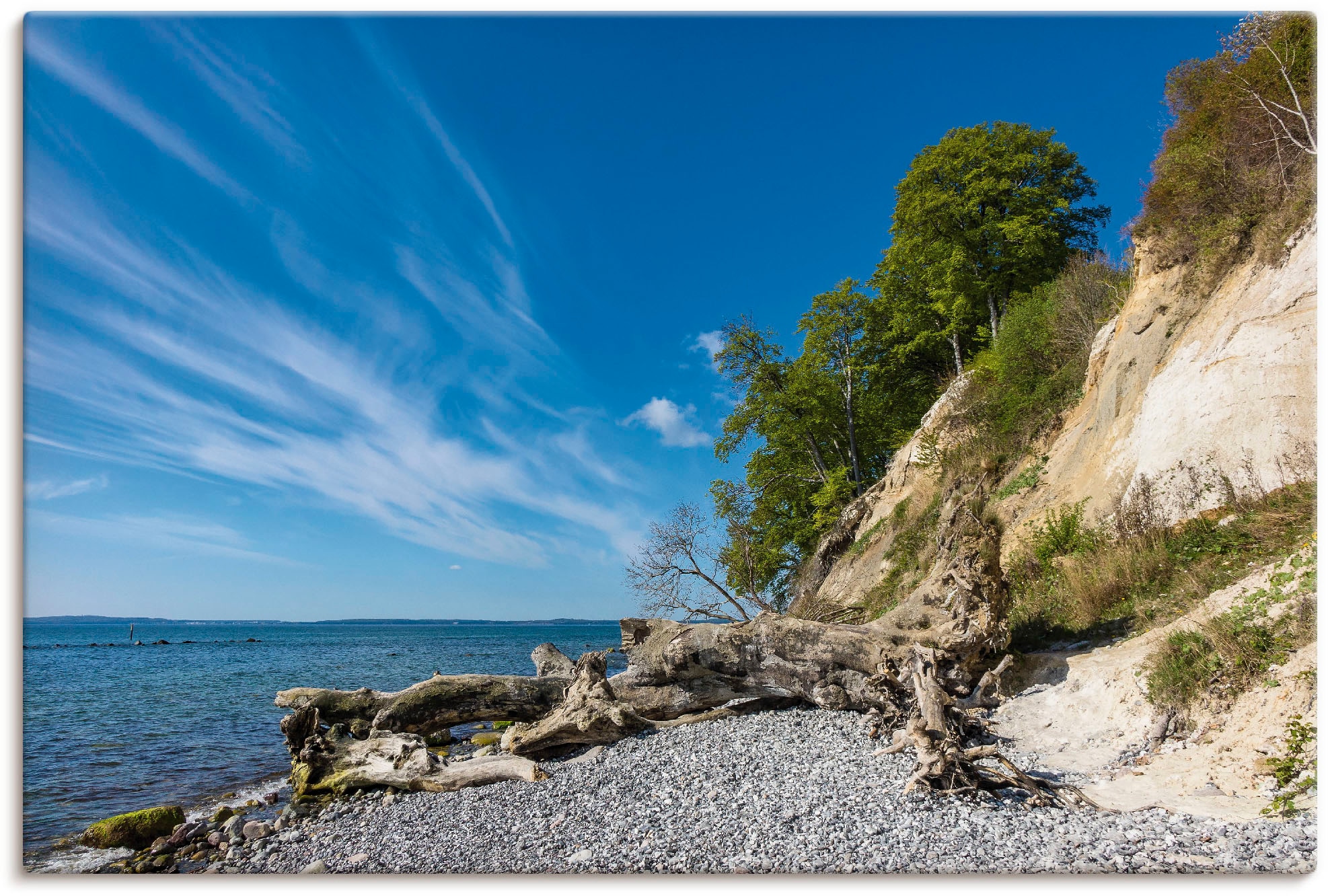 BilderKing Ostsee Leinwandbild - Kreidefelsen Rügen In XXL