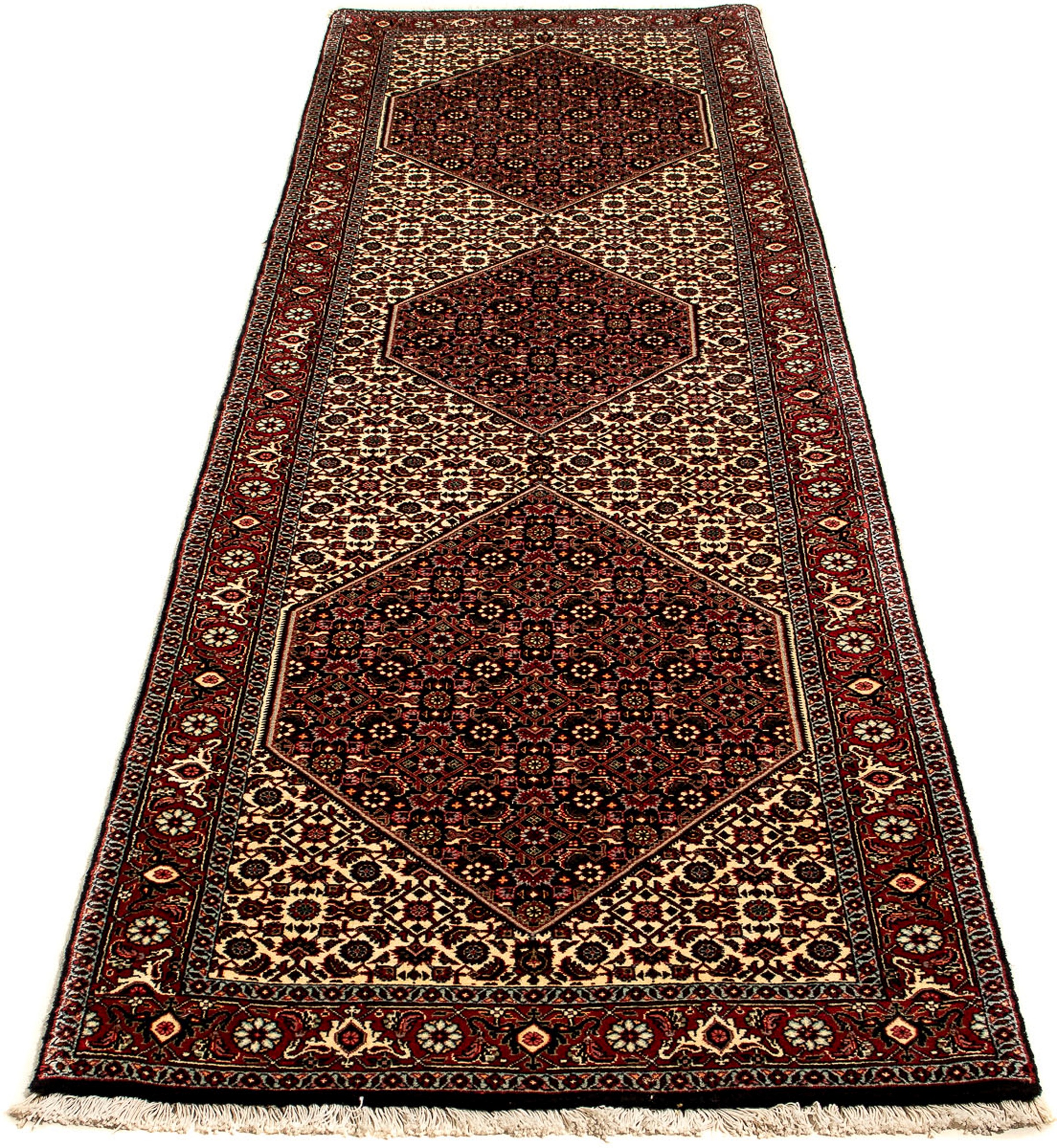 Image of morgenland Orientteppich »Perser - Bidjar - 308 x 81 cm - mehrfarbig«, rechteckig, 15 mm Höhe, Wohnzimmer, Handgeknüpft, Einzelstück mit Zertifikat bei Ackermann Versand Schweiz