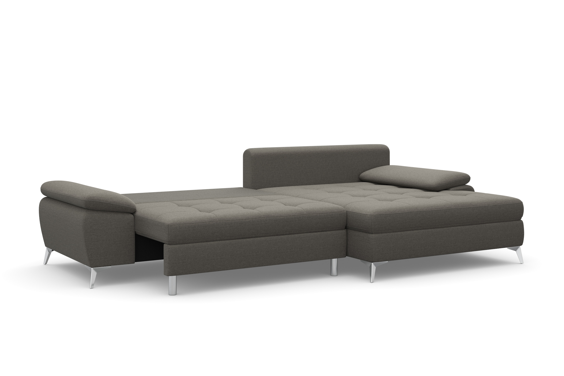 sit&more Ecksofa »Latigo L-Form«, mit Mega-Recamiere, wahlweise mit Bettfunktion und Bettkasten