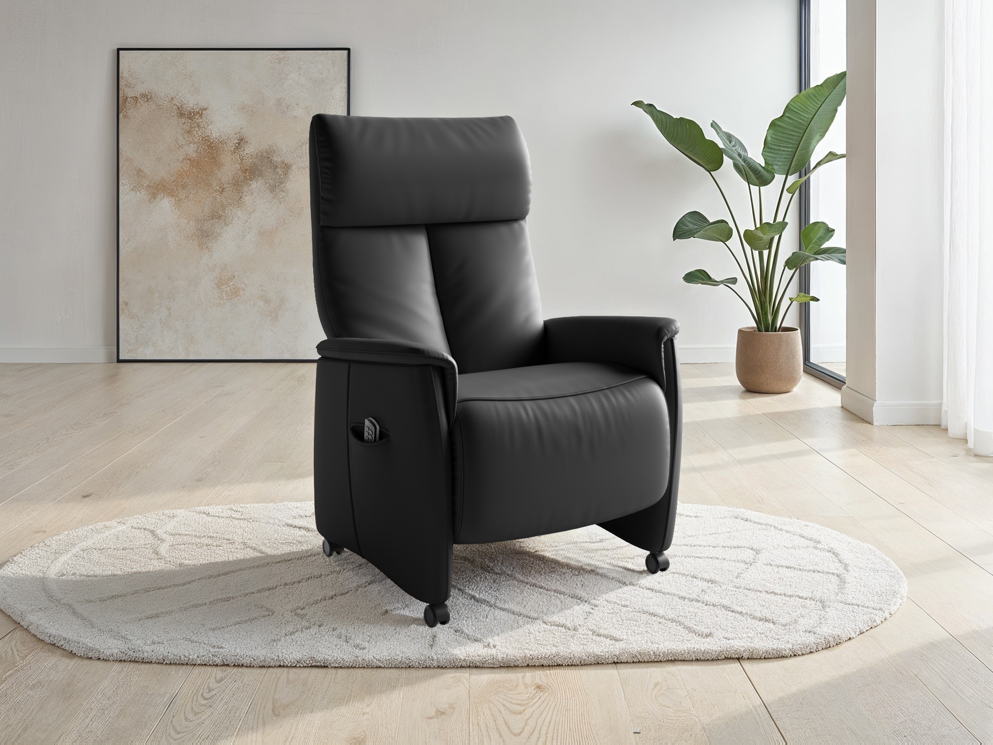 sit&more TV-Sessel "Cremona Comfort Plus, Leder" bis 200 Kg belastbar, mit Herz-Waage Funktion