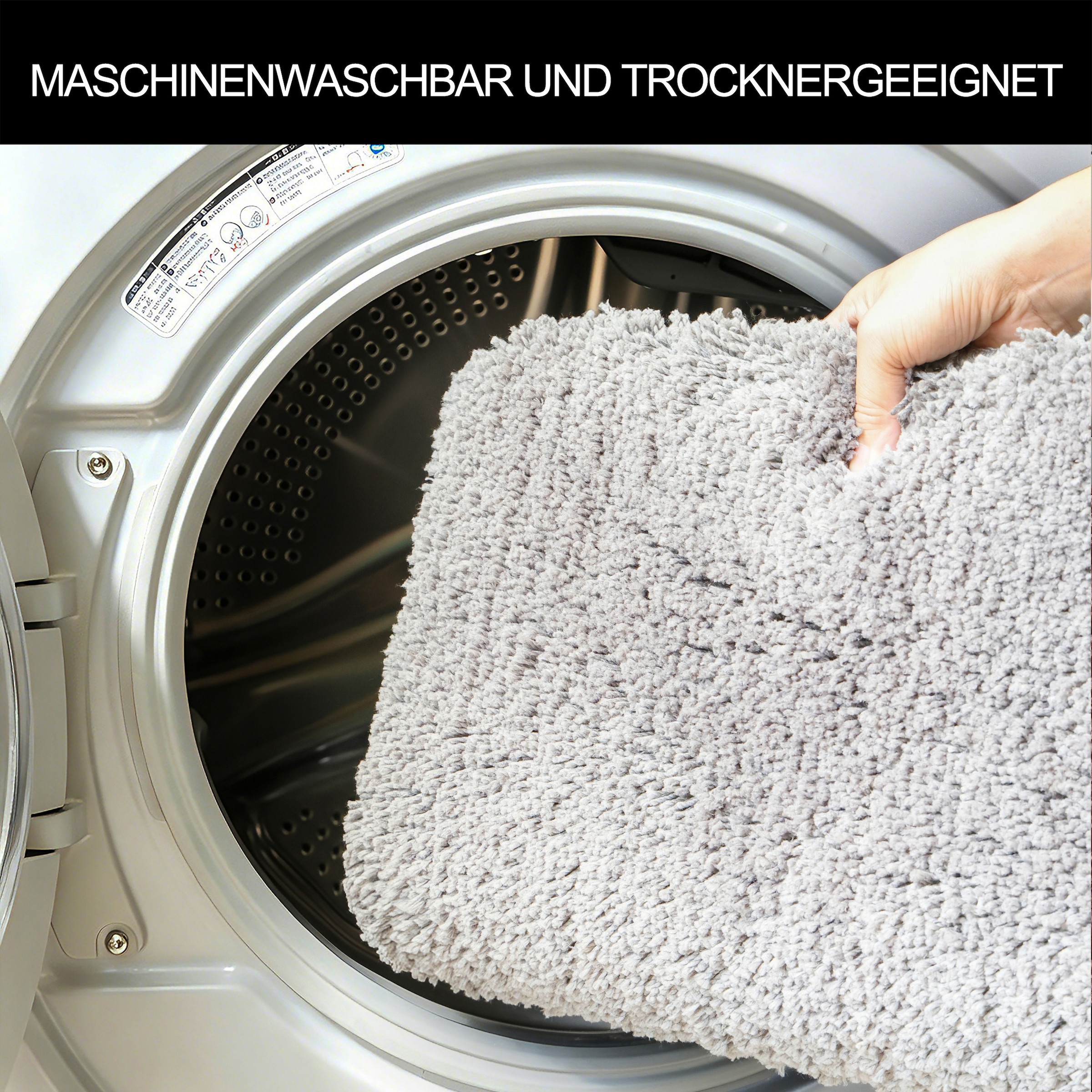 GOODproduct Tapis de bain »Sanremo Premium, Badvorleger, Badezimmer Teppich, sehr weich« Höhe 35 mm revêtement antidérapant Séchage rapide | compatible chauffage au sol tapis de bain, uni, rectangulaire & disponible en set de 3 pièces