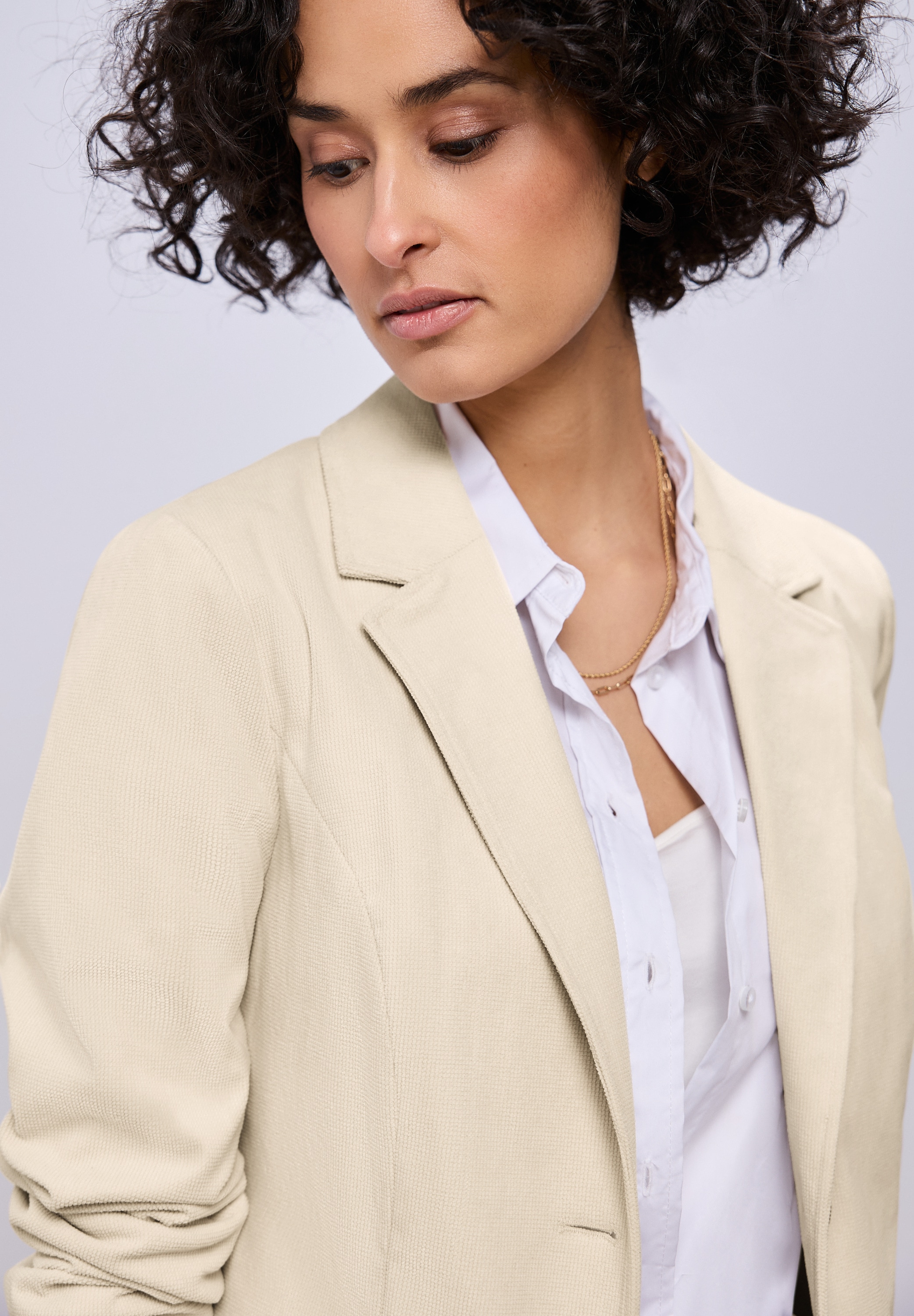 STREET ONE Blazer long im langen Schnitt mit Struktur