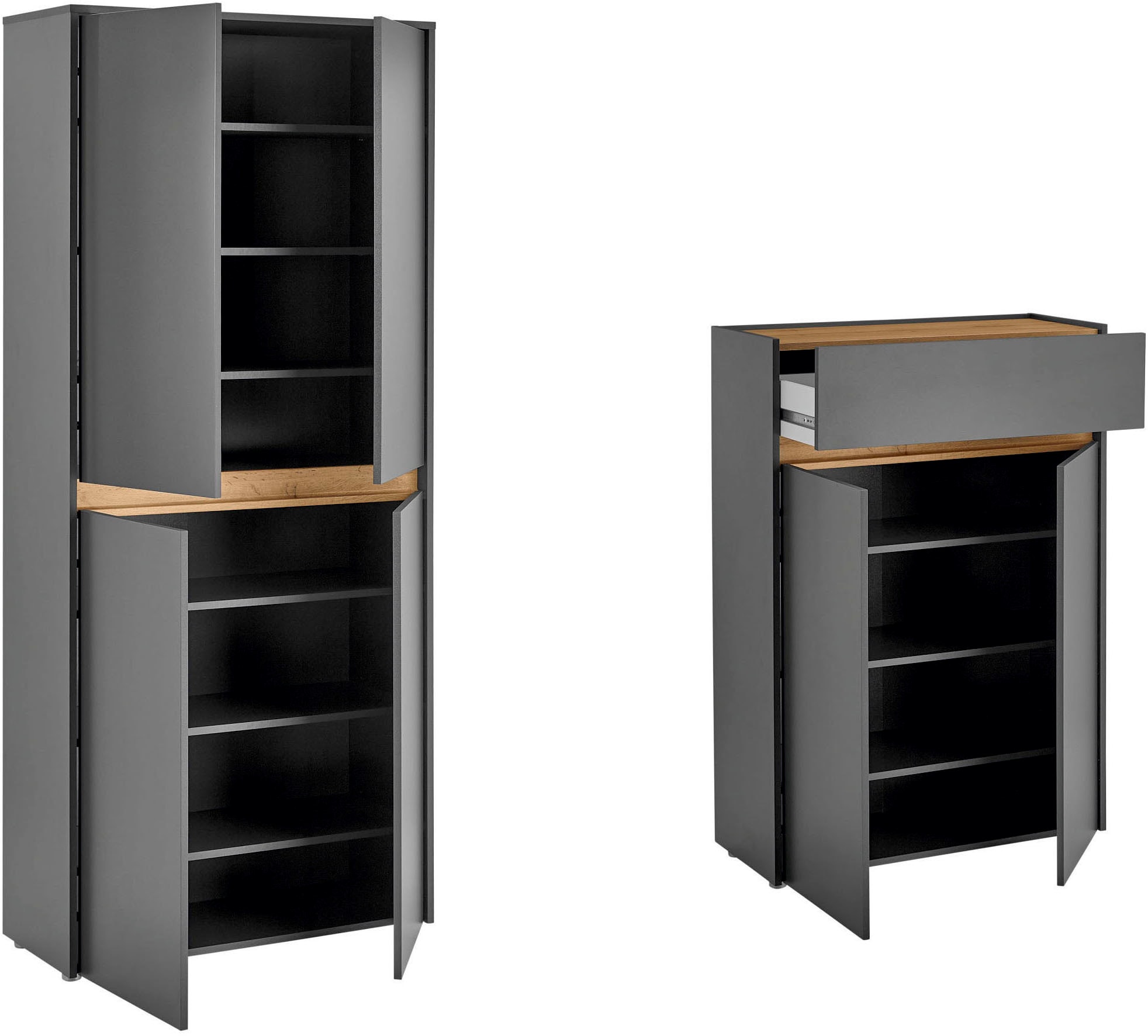 Home affaire Ensemble de vestiaires »City/Giron, moderne Garderobe, viel Stauraum, ca. 48 Schuhe« Set, 2 cuis tlg.