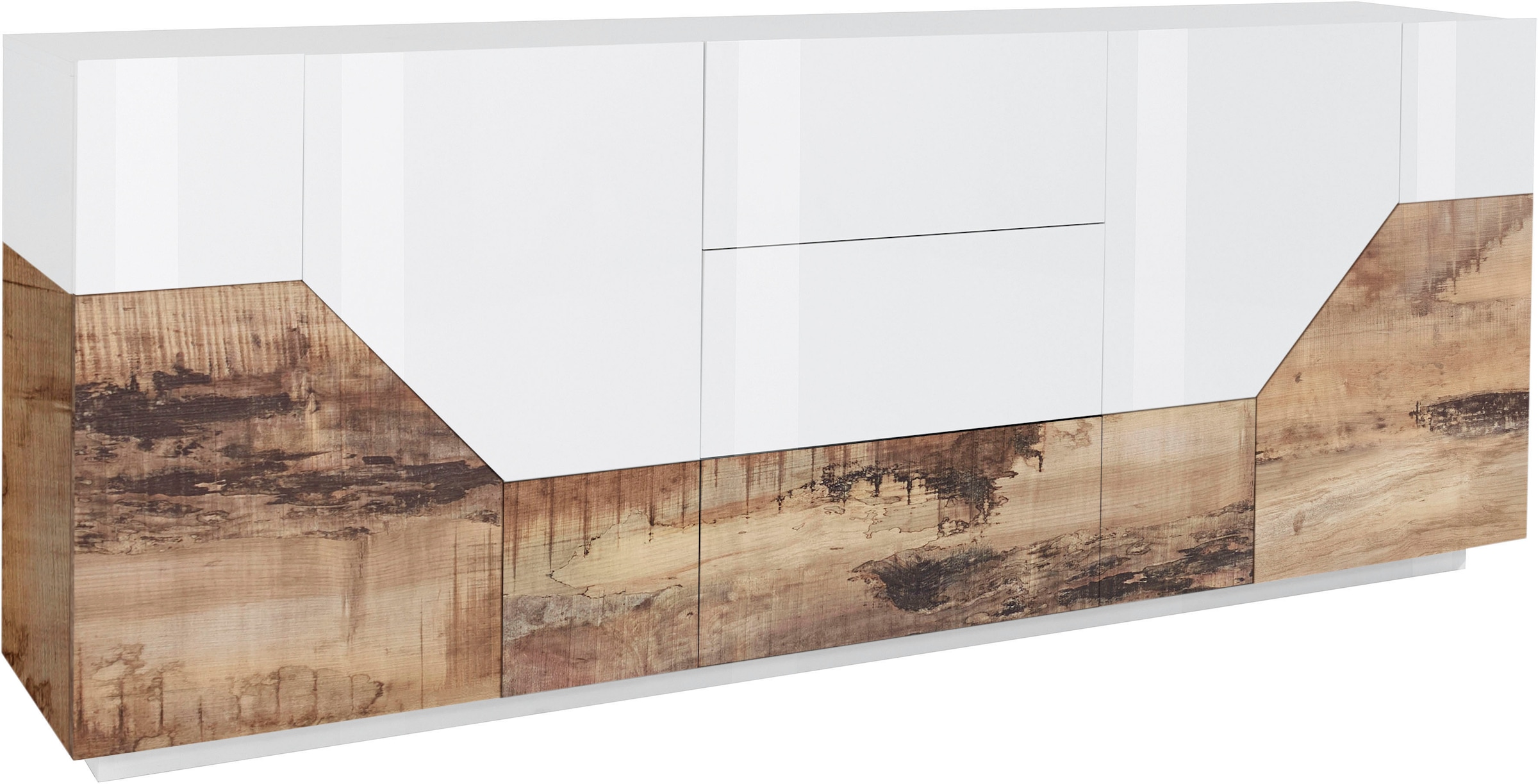 INOSIGN Sideboard »ALIEN-Kommode, Schrank, Anrichte mit 4 Türen und 3 Schubkästen«, Sideboard Breite ca. 200 cm "100 % Made in Italy"