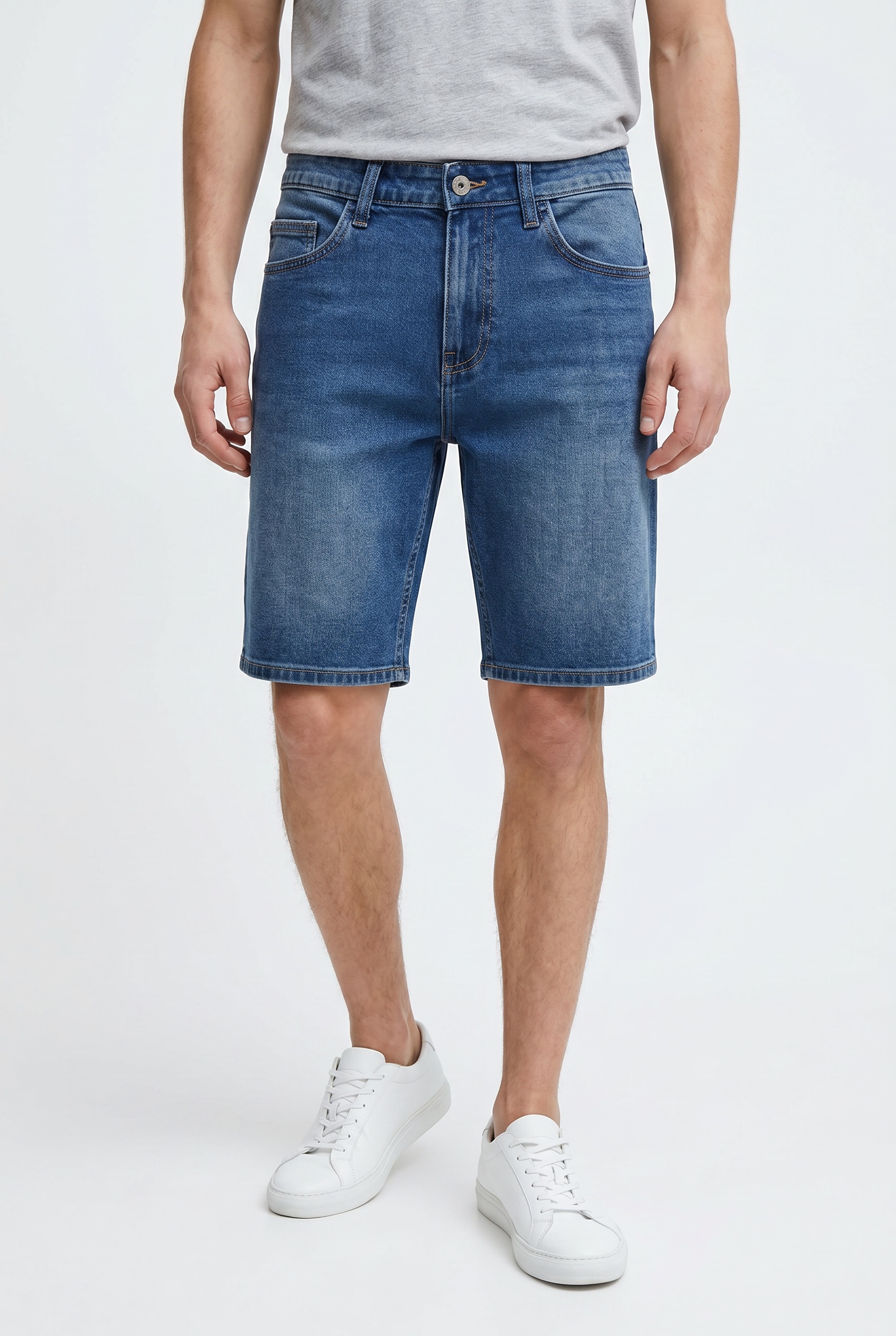 Image of ONLY & SONS Shorts "ONSWEFT BOX PIM DNM SHORTS OTL" Baumwollmischung, normal geschnitten