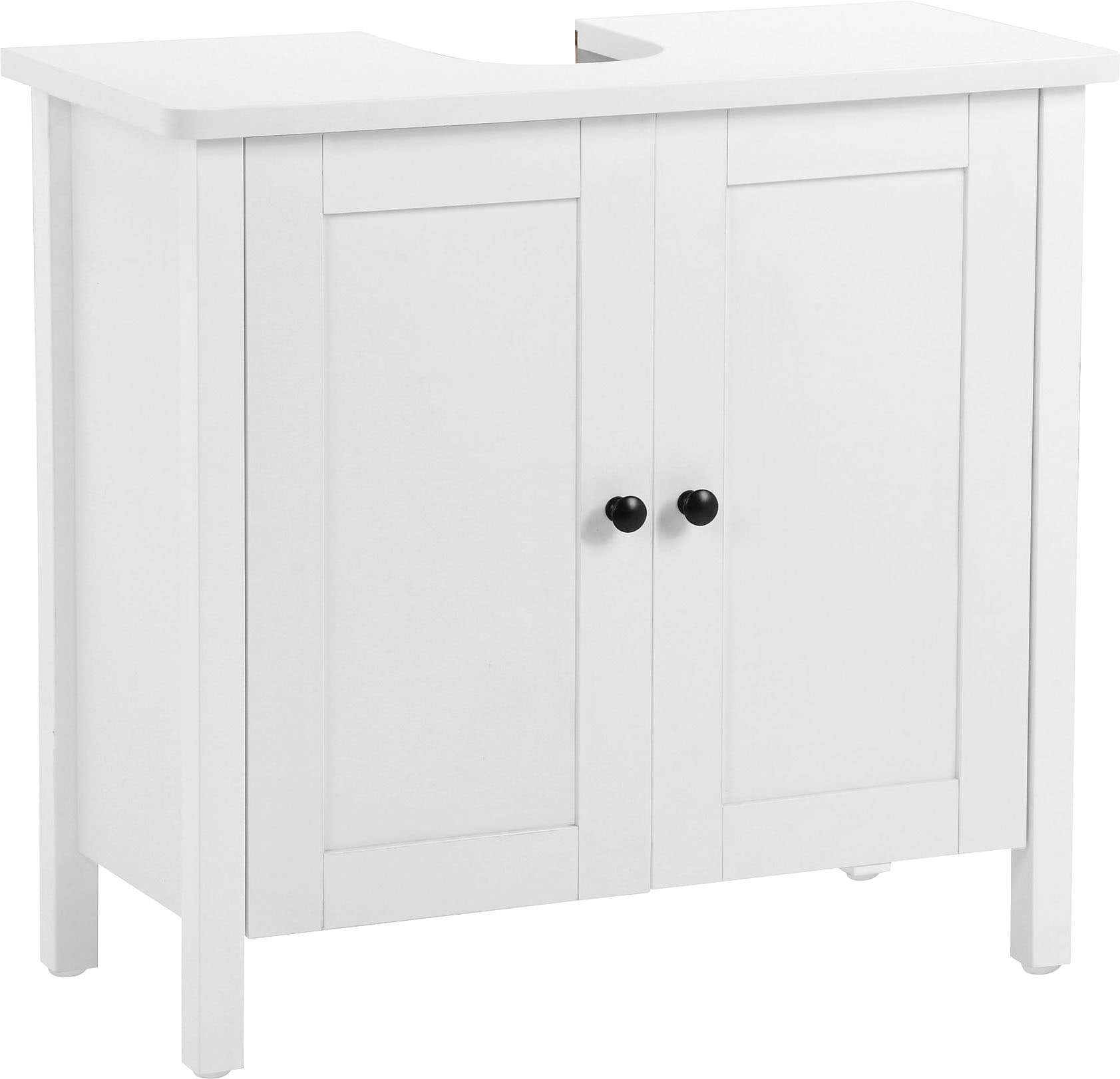 Image of welltime Waschbeckenunterschrank "WBU Aalborg" Badmöbel im Landhaus-Stil, Breite 65 cm