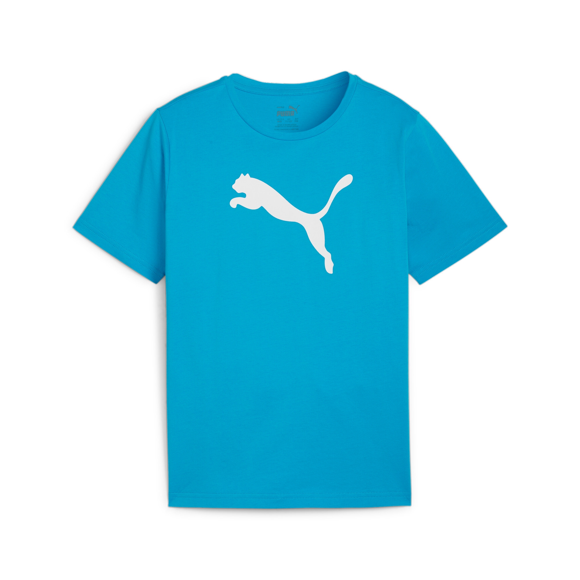 PUMA Maillot de foot »TEAMRISE LOGO JERSEY COTTON JR« pour football, pour jeunes, manches courtes, col rond