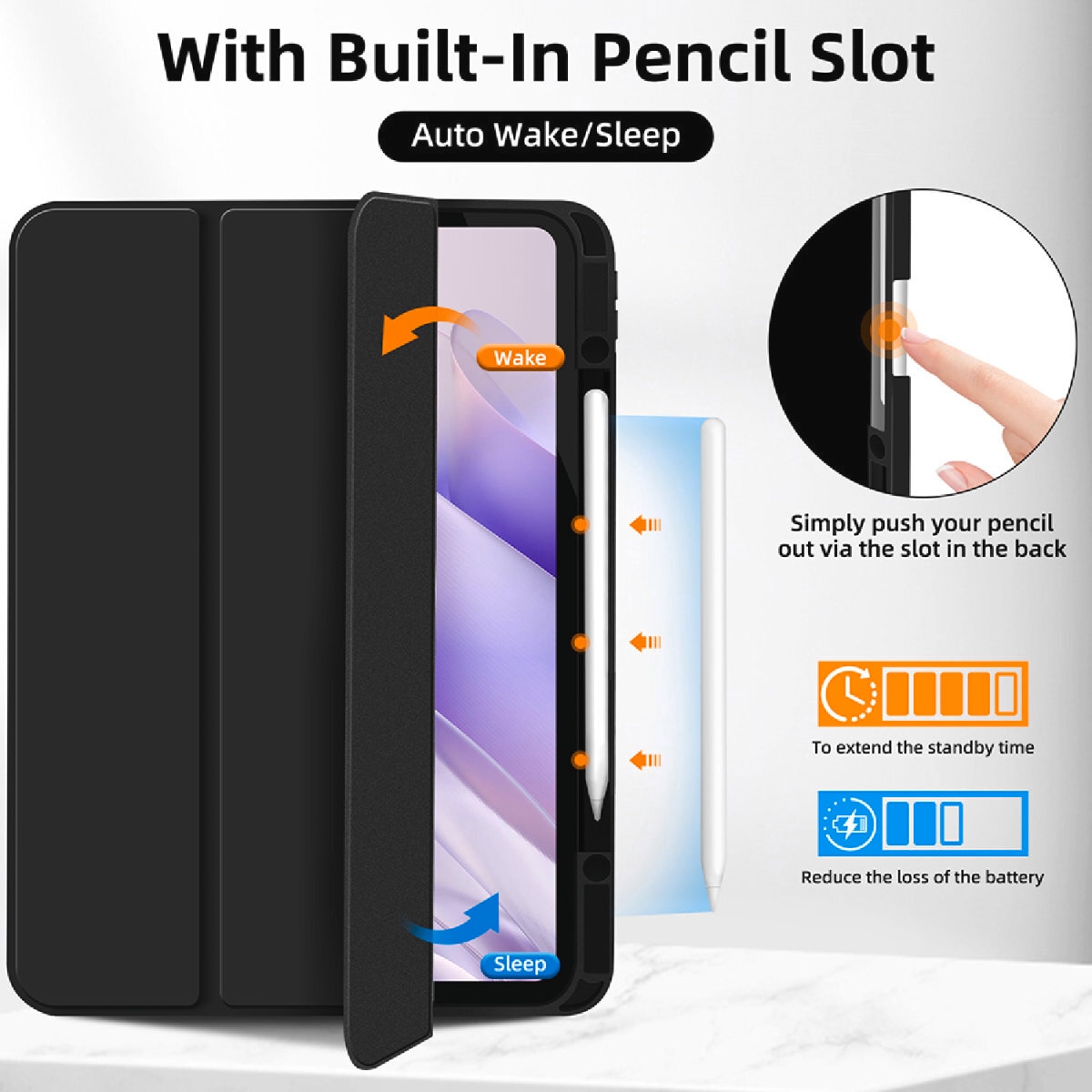 4smarts Tablet-Hülle »Folio Case Basic für Apple iPad Pro 13 (M4, 2024)«, Backcover, Schutzhülle, Handyschutzhülle, Case, Schutzcase, stossfest