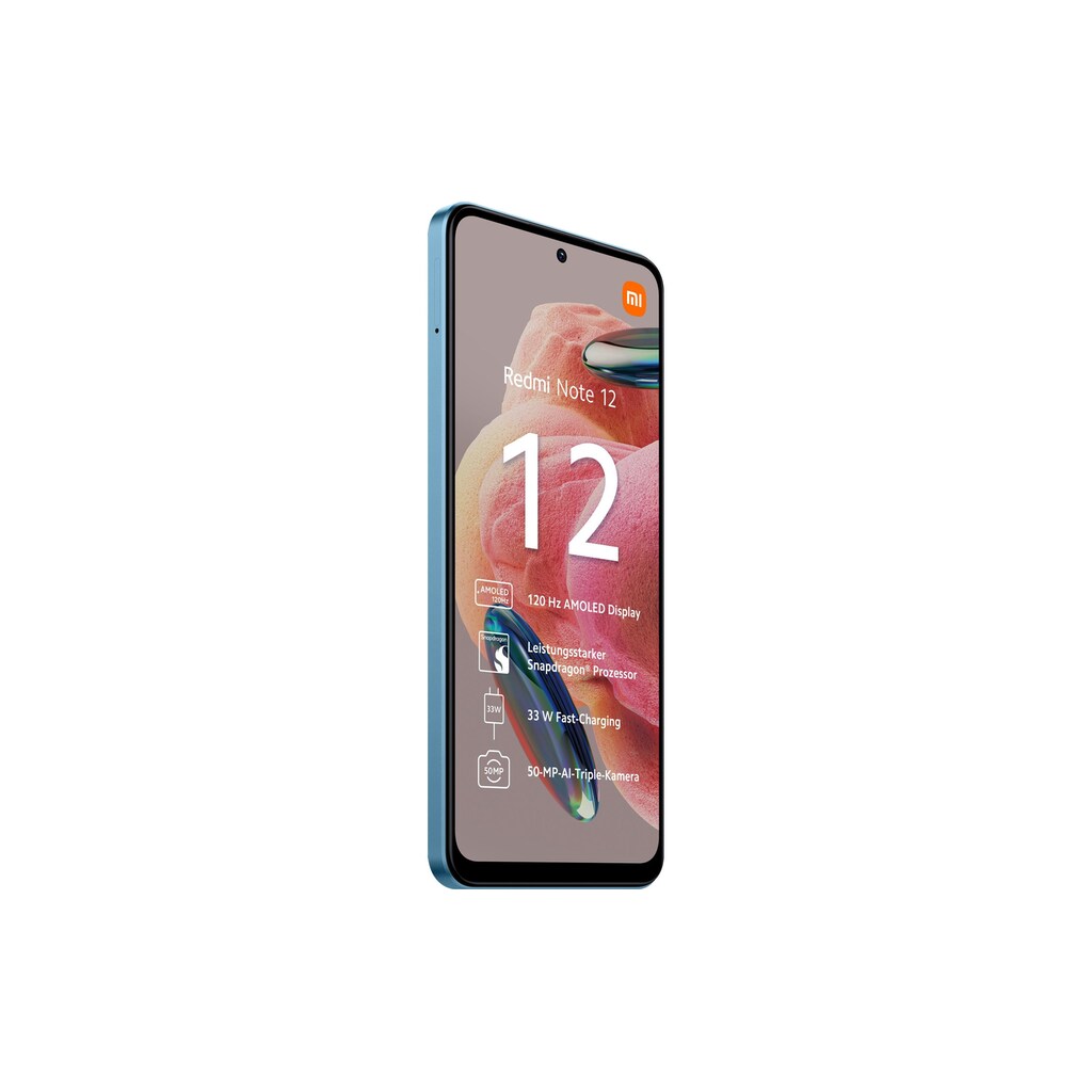 Xiaomi Smartphone »Xiaomi Redmi Note 12 128GB blue«, Blau, 16,87 cm/6,67 Zoll, 128 GB Speicherplatz, 50 MP Kamera