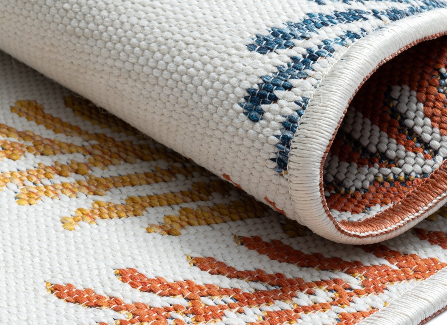 Myflair Möbel & Accessoires Teppich »Johanna, LAGERRÄUMUNG!«, rechteckig, 6 mm Höhe, Wendeteppich, Blätter Motiv, Outdoor geeignet, Balkon, Terrasse