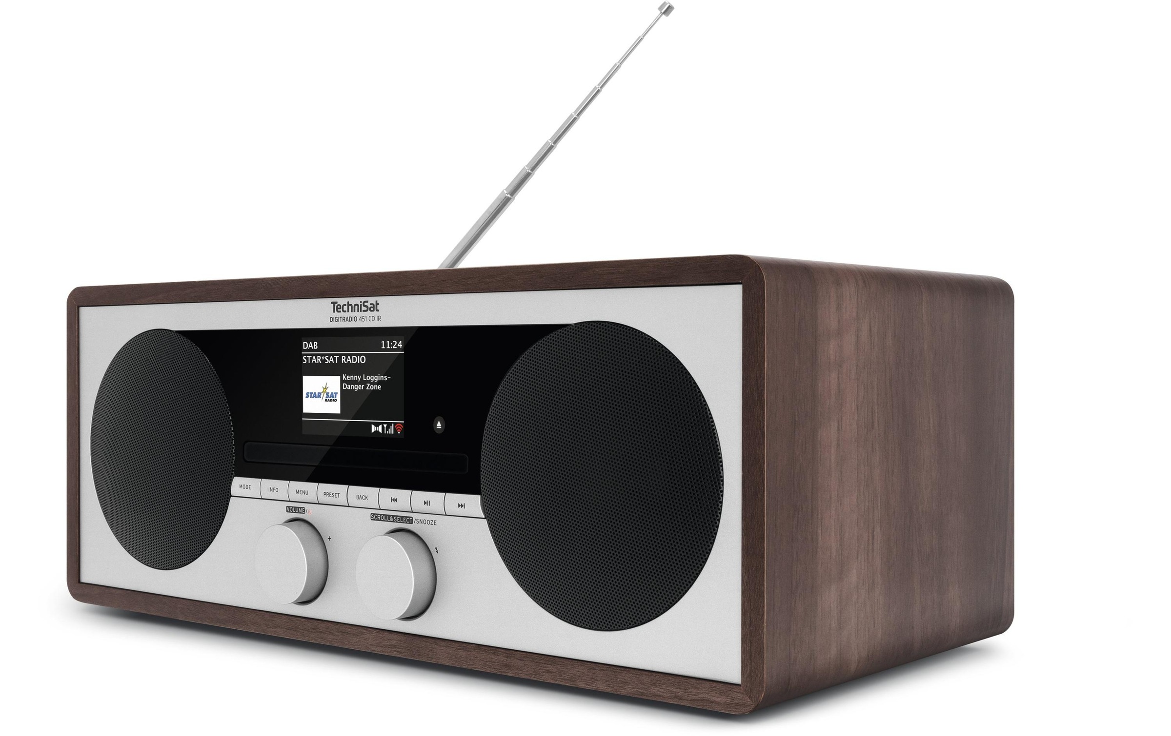 TechniSat CD-Radiorecorder »451 CD IR«, App, Display, Fernbedienung, Senderspeicher, CD-Player