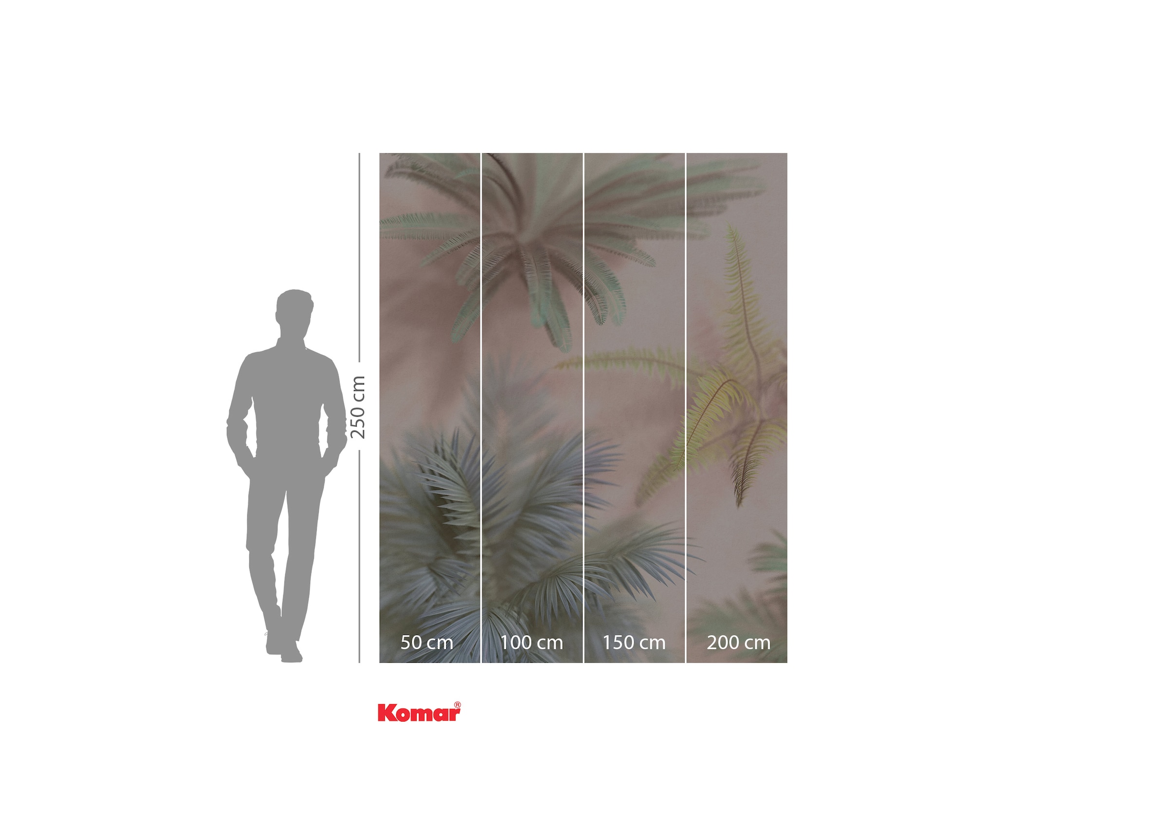 Komar Fototapete »Komar Vlies Fototapete - Vague Botany - Grösse 200 x 250 cm«, bedruckt