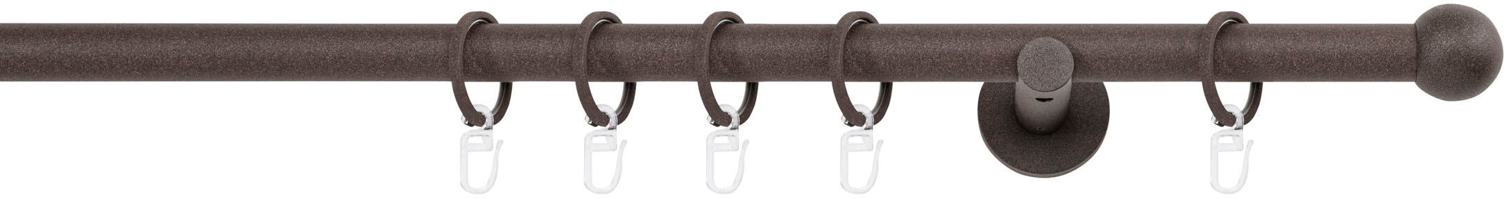 mydeco Gardinenstange »20mm Ball Wandträger 6,5 cm« 1 läufig-läufig Fixmass