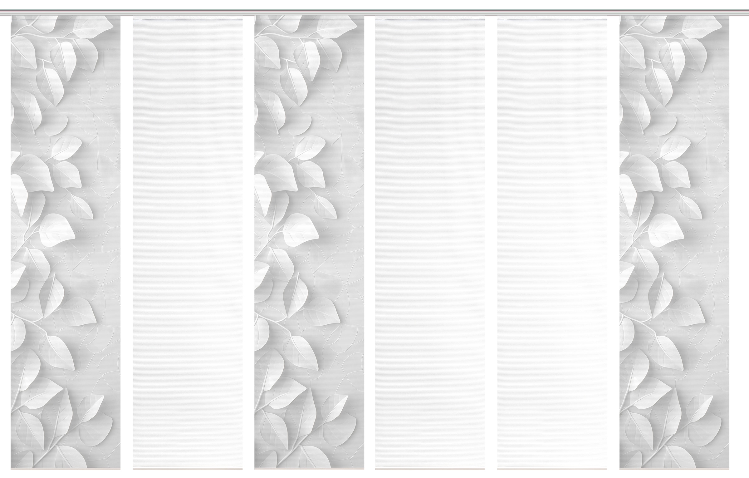 Vision S Rideau coulissant »RIXA« Support de panneau 6 cuis tlg. rideau coulissant, aspect bambou, impression numérique, ENSEMBLE