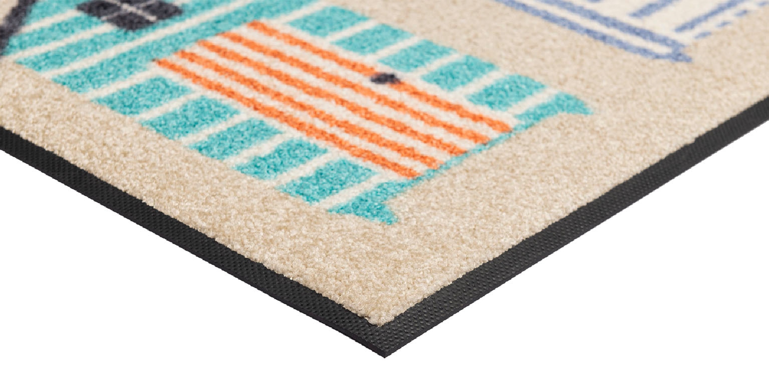 wash+dry by Kleen-Tex Fussmatte »Beachhut«, rechteckig