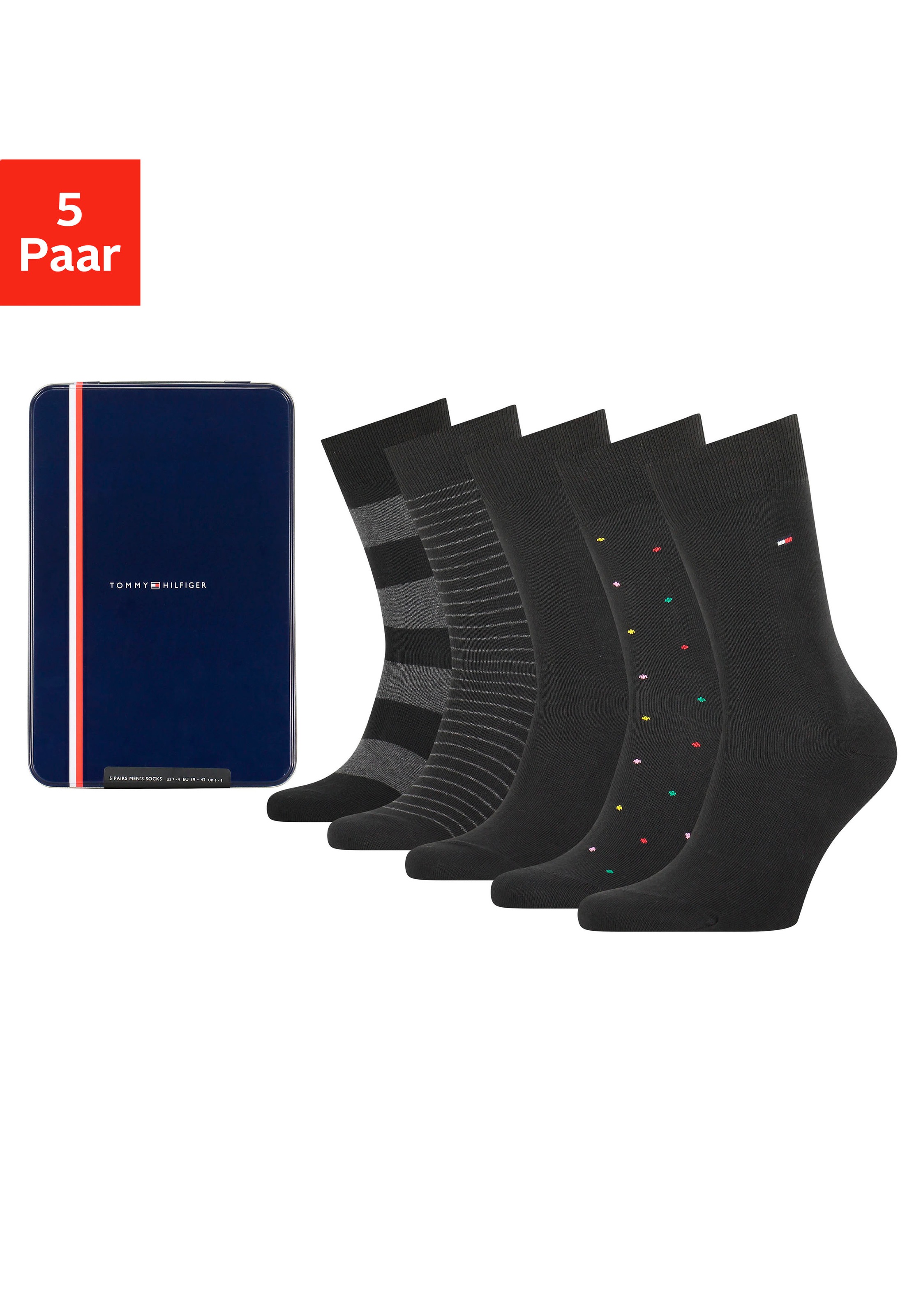 Image of Tommy Hilfiger Socken, (Dose, 5 Paar), in ansprechender Geschenkbox bei Ackermann Versand Schweiz