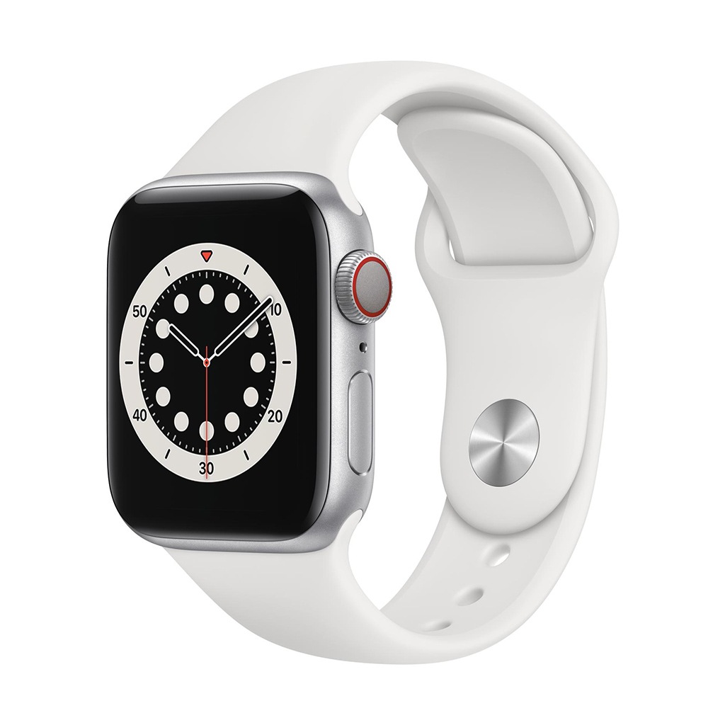 Image of Apple Smartwatch »Serie 6, GPS Cellular, 40 mm Aluminium-Gehäuse mit Sportarmband«, (Watch OS M06M3FD/A) bei Ackermann Versand Schweiz