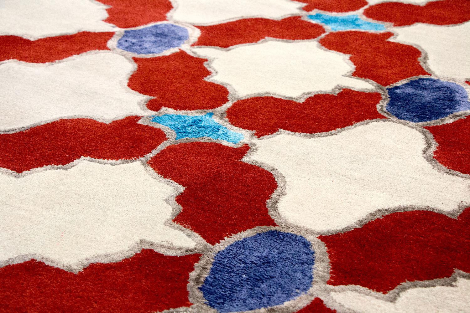 beige«, Teppich kaufen »Designer handgetuftet rechteckig morgenland Wollteppich