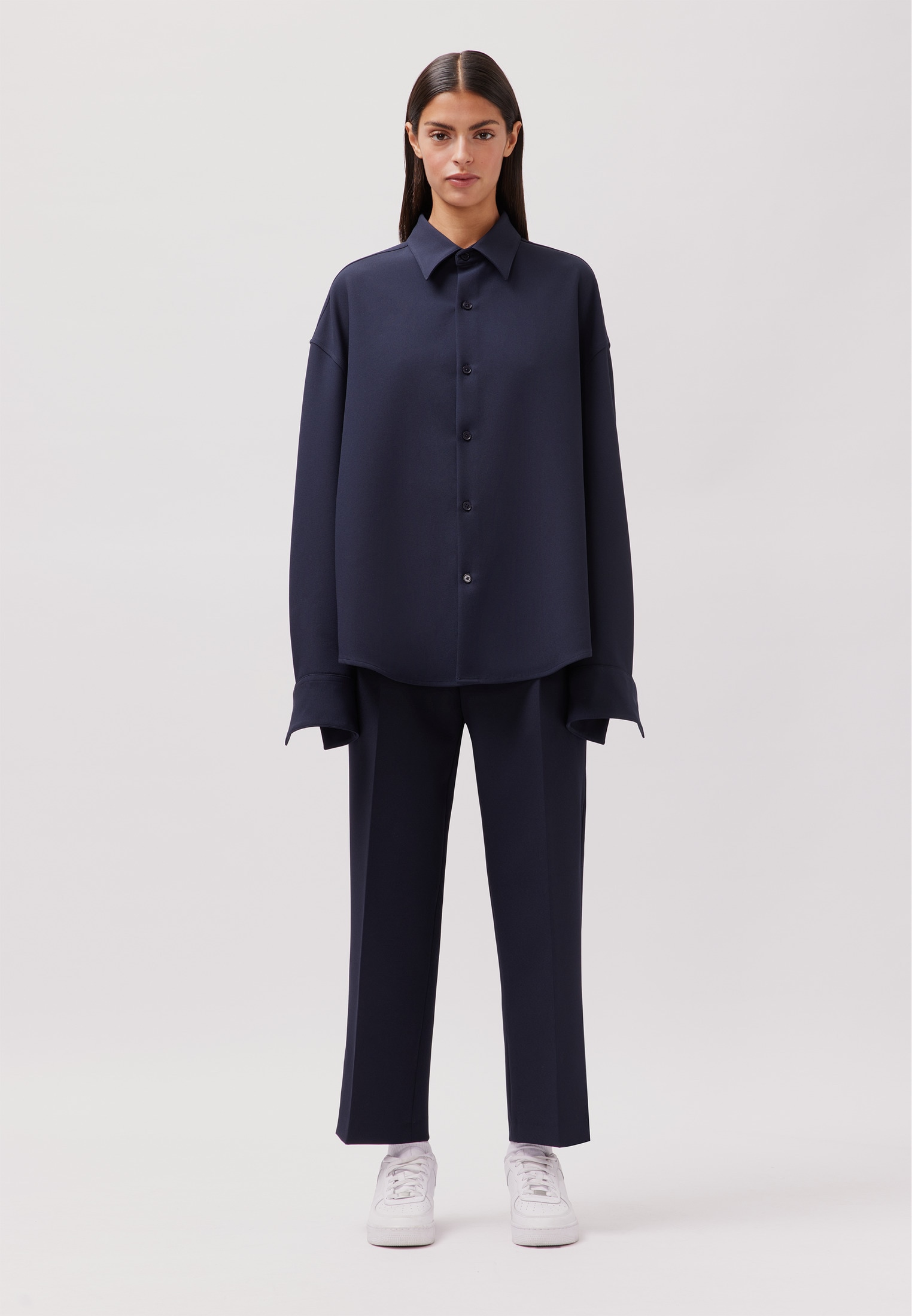 studio seidensticker Businesshemd Oversized 1/1 Kentkragen Uni