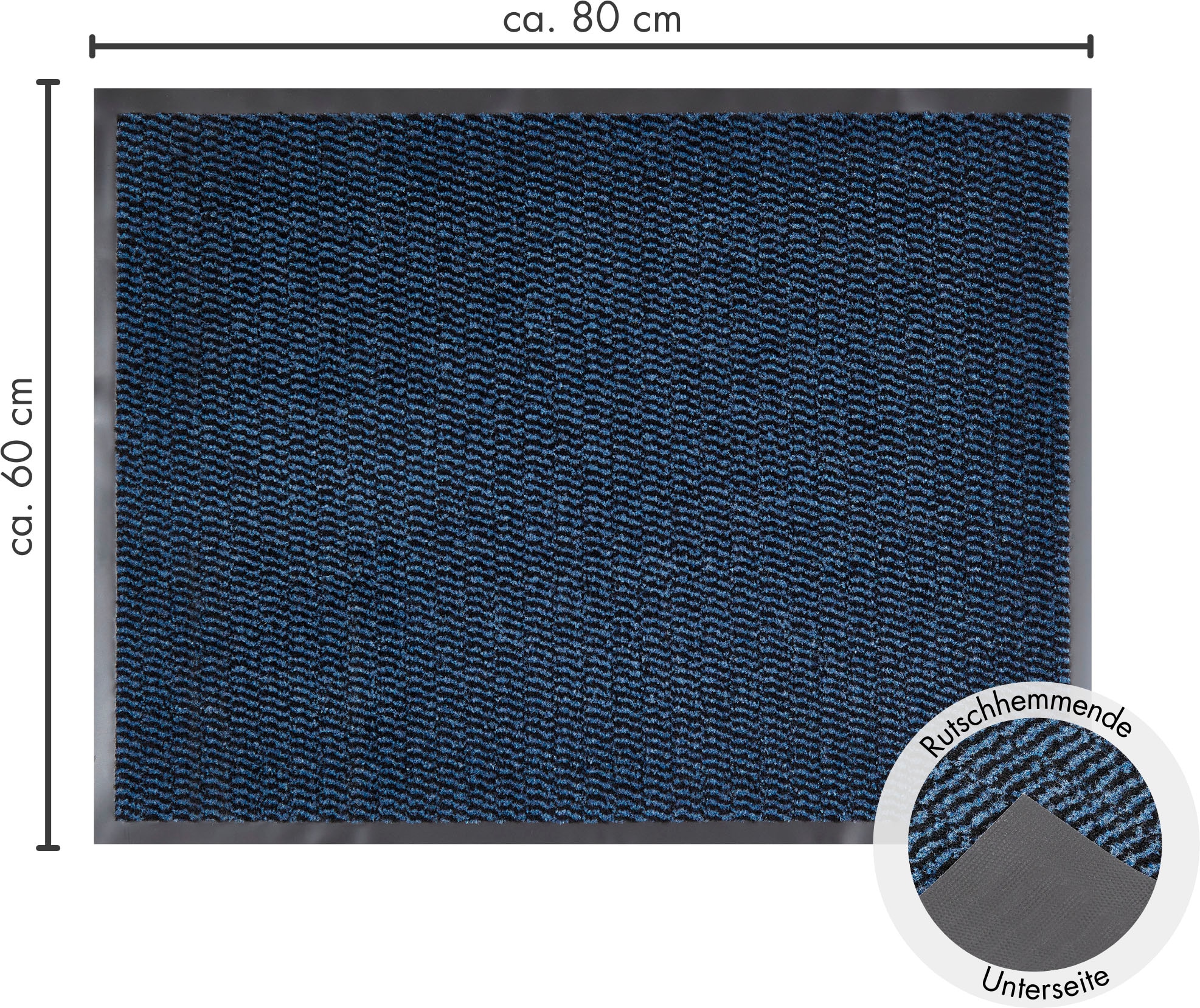 Andiamo Fussmatte »Easy, Made in Netherlands«, rechteckig, 5 mm Höhe, Schmutzfangmatte, rutschhemmend, Innen- und überdachten Aussenbereich