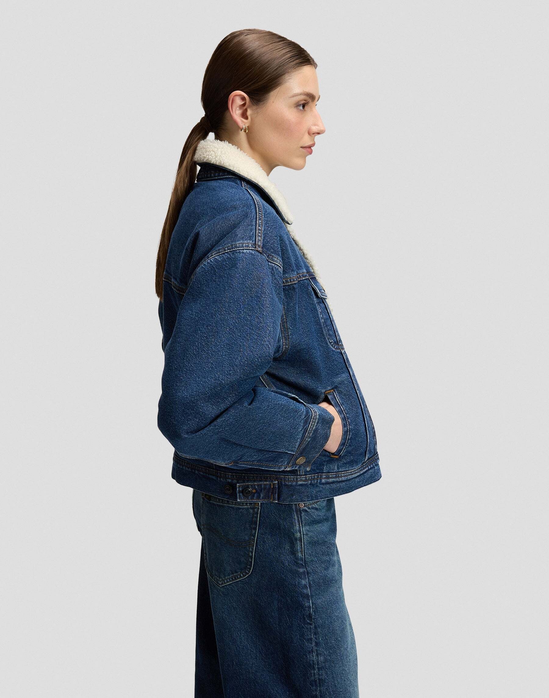 Lee® Veste en jean »Lee Jeansjacke Relaxed Sherpa Rider«