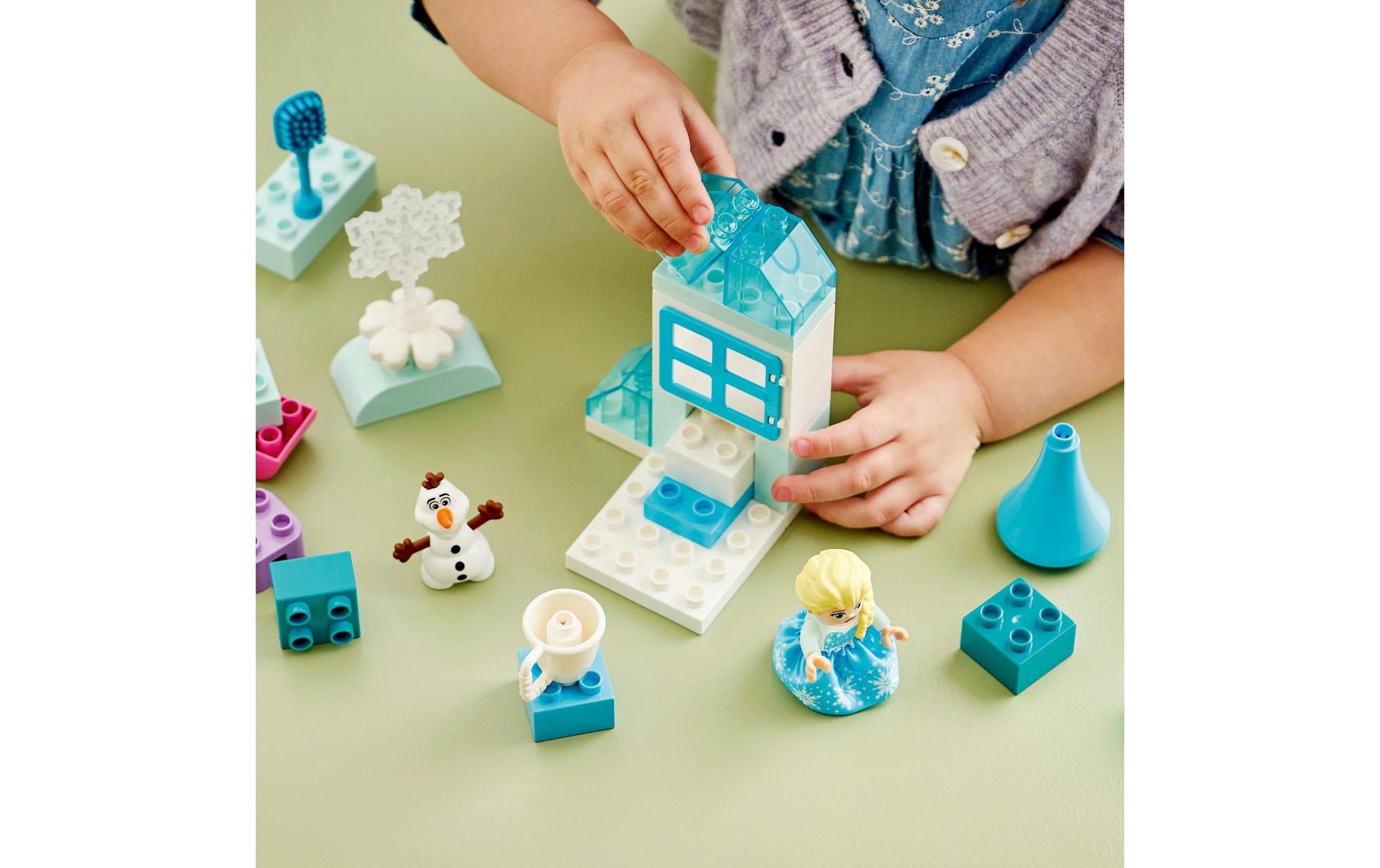 LEGO® Konstruktionsspielsteine »Frozen Kreativbox mit Elsa und Olaf (10462), LEGO DUPLO Disney« Made in Europe