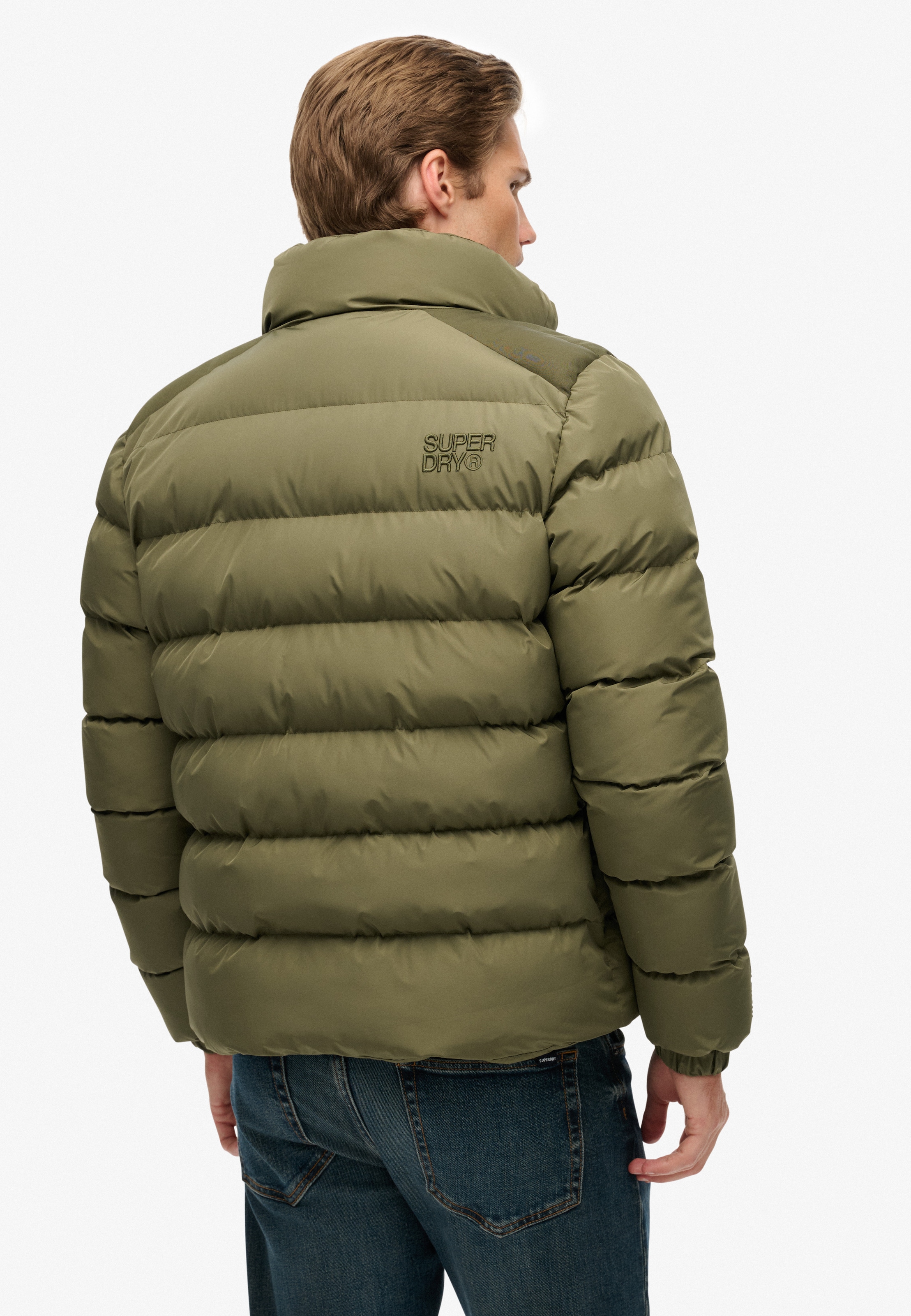 Superdry Steppjacke »SPORTS PUFFER JACKET« ohne Kapuze mit Relaxed Fit