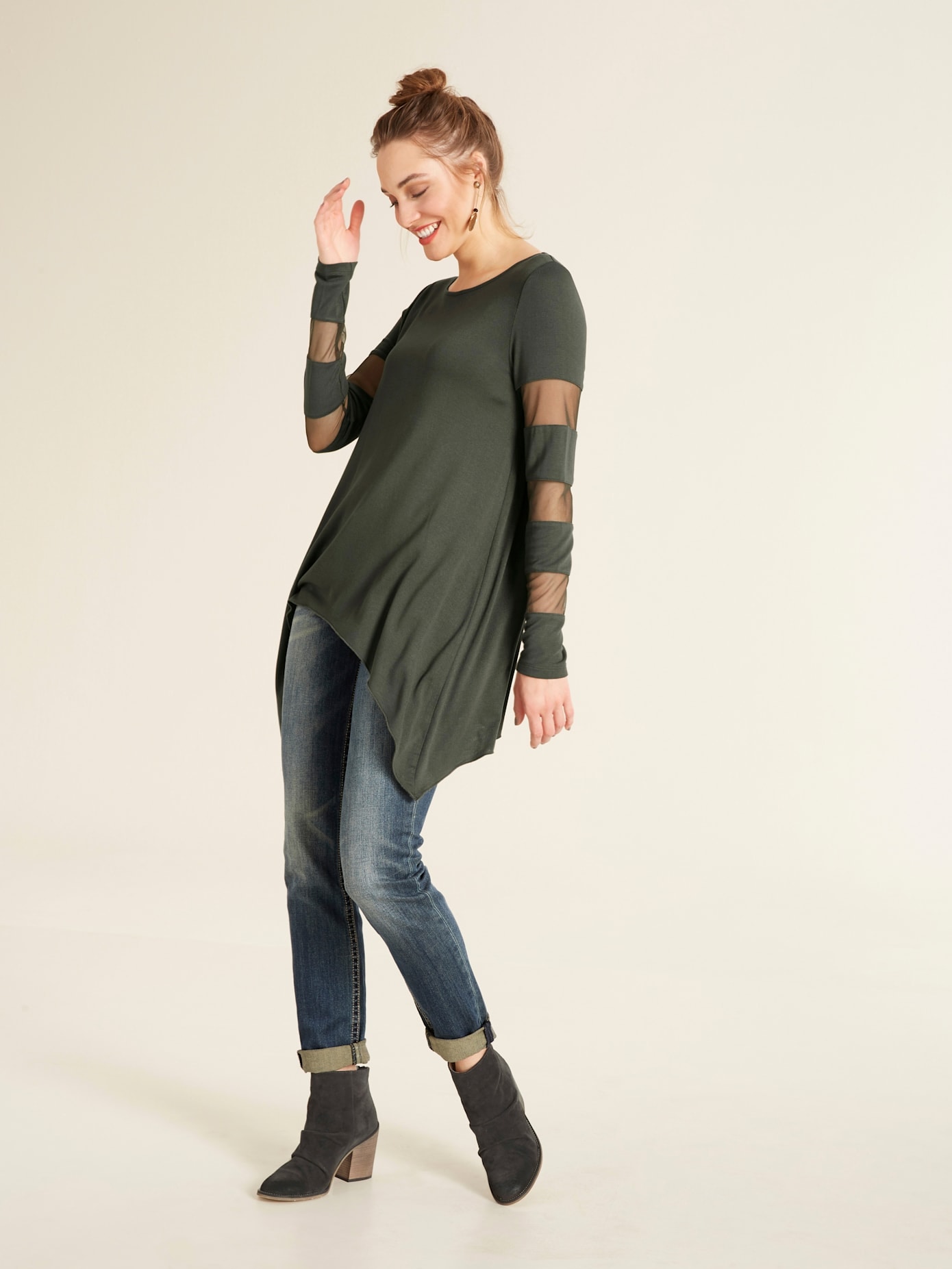 RICK CARDONA by heine Shirt à col rond »Shirt« 1 cuis