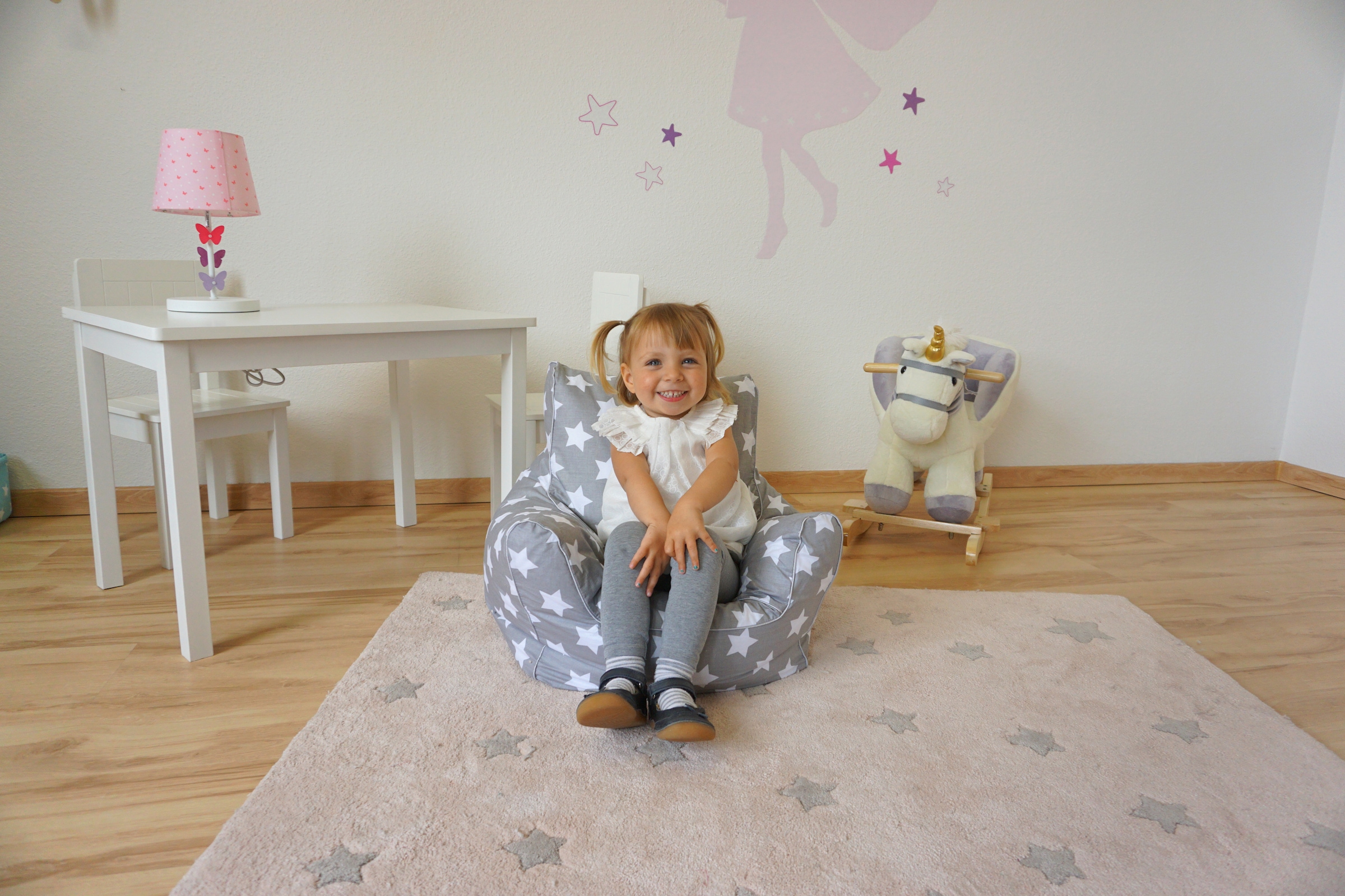 Knorrtoys® Sitzsack »Grey White Stars«, für Kinder; Made in Europe kaufen