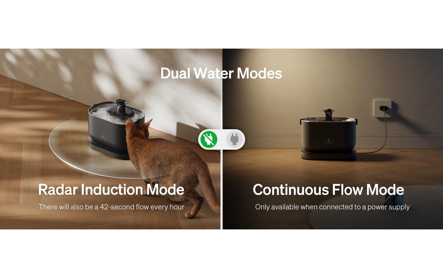   Trinkbrunnen »Petlibro Dockstream Battery-Operated mit Sensor« Kabelloser Trinkbrunnen für Haustiere