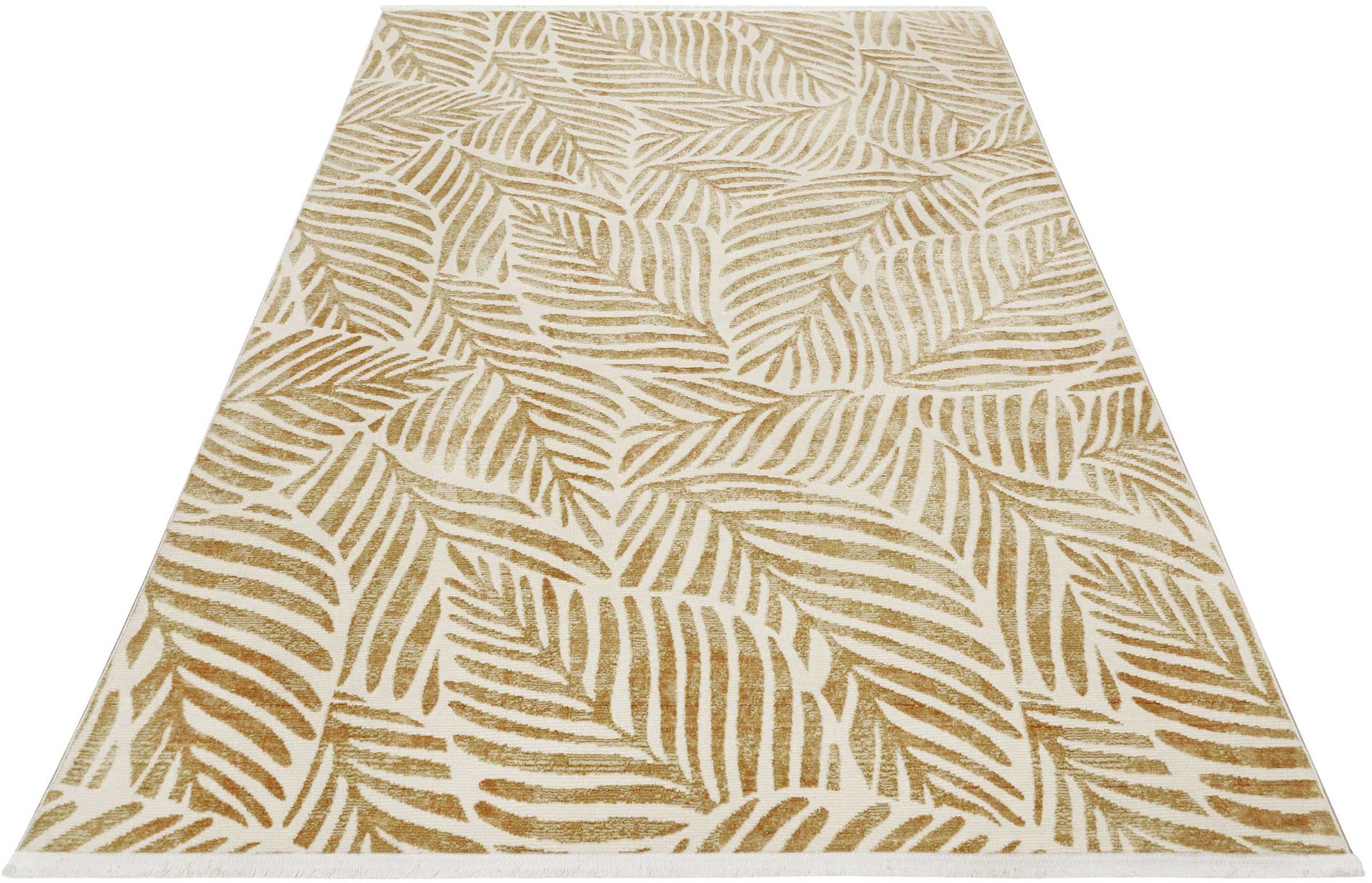 Image of Esprit Teppich »Victoria ESP-21078«, rechteckig, 7 mm Höhe, Moderner Design Kurzflorteppich mit Fransen, Wohnzimmer bei Ackermann Versand Schweiz