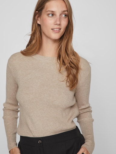Vila Rundhalspullover »VICOMFY O-NECK L/S KNIT TOP/SU - NOOS«