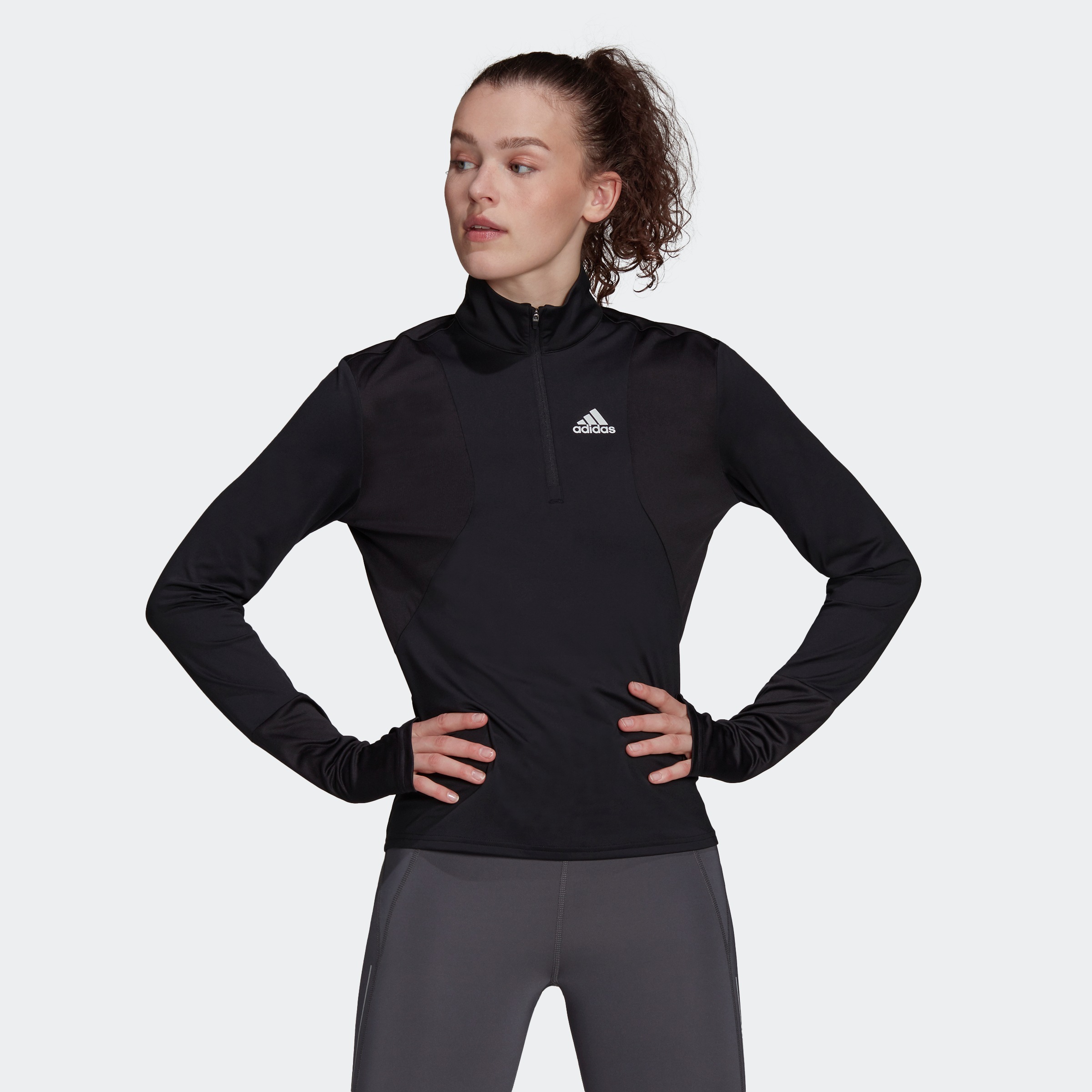 Image of adidas Performance Laufshirt »ADIDAS OWN THE RUN 1/2 ZIP LONGSLEEVE« bei Ackermann Versand Schweiz