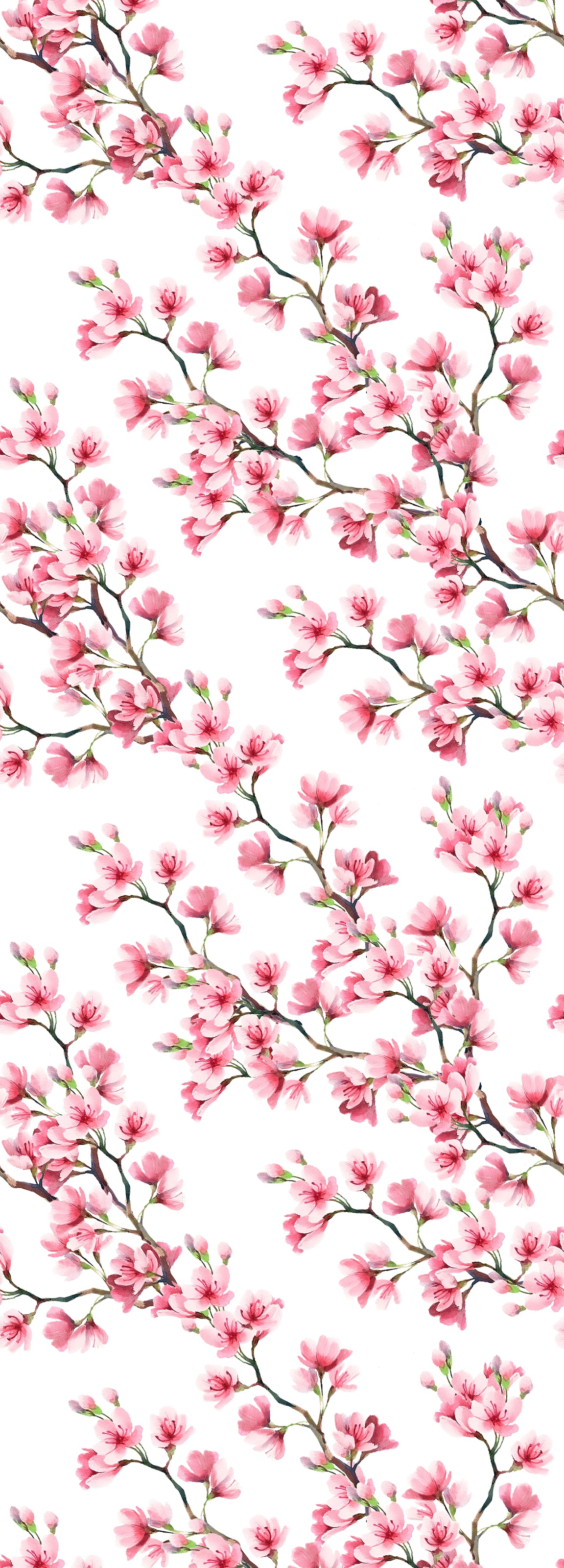 Image of queence Vinyltapete "Laila" Motiv bedruckt botanisch floral gemustert natürlich glatt 90x250cm, selbstklebend, kinderleichte Anbringung, Sticker