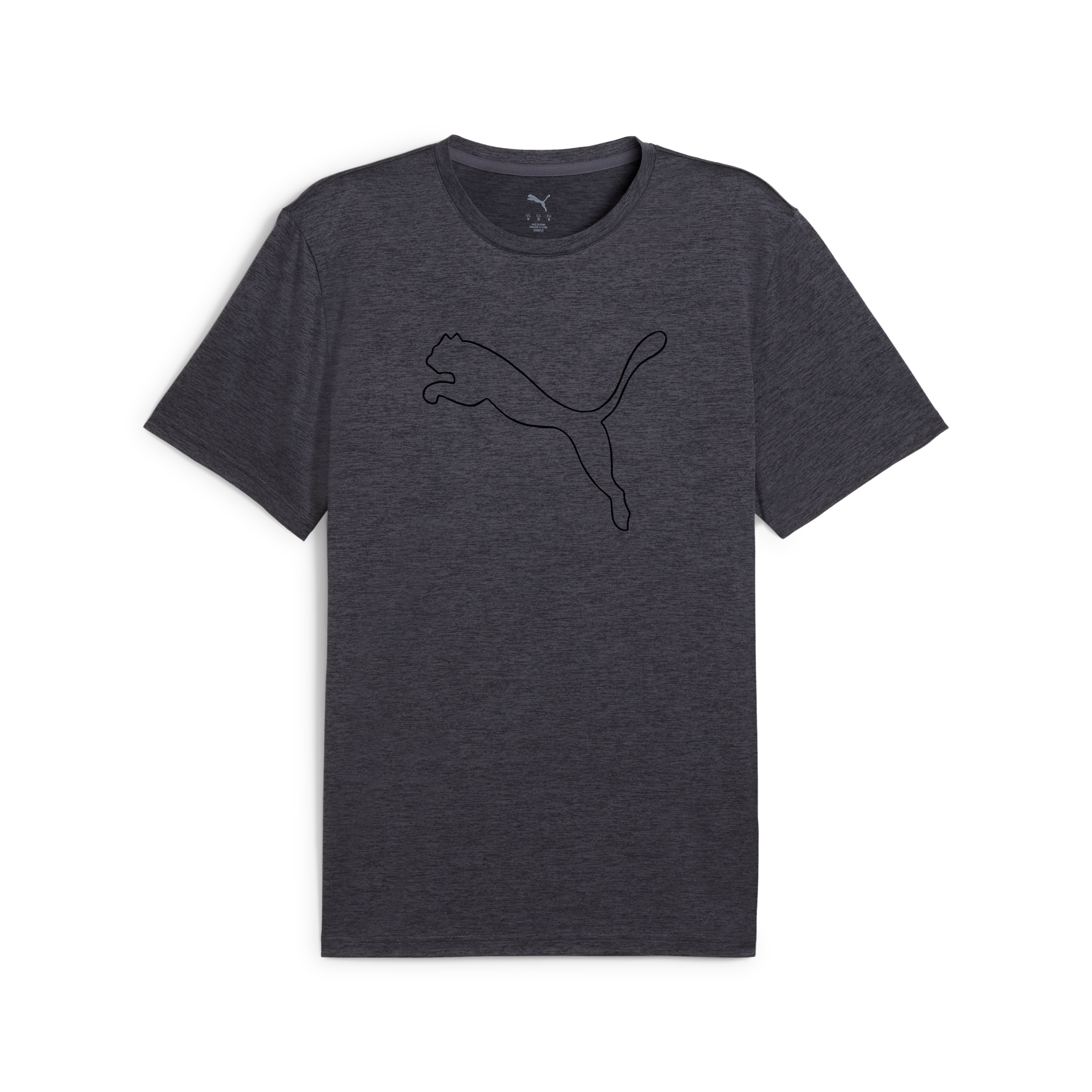 PUMA T-shirt d'entraînement »M TAD ESSENTIAL HEATHER CAT TEE (CF LARGE CAT)« mit Rundhalsausschnitt, mit Kurzarm, für sportliche Aktivitäten