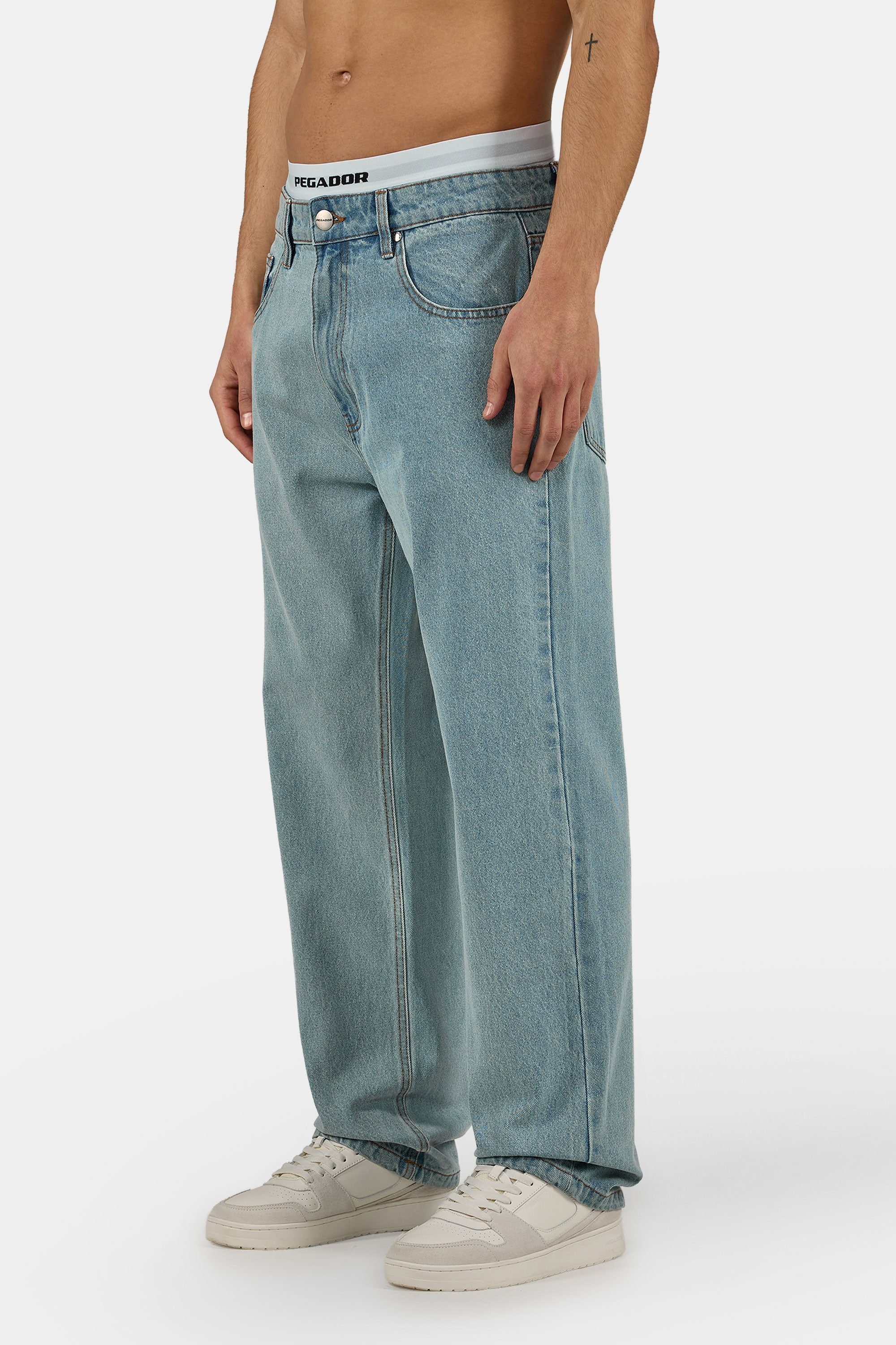 PEGADOR Jeans loose fit »Baltra Baggy Jeans« Baumwolle, loose fit