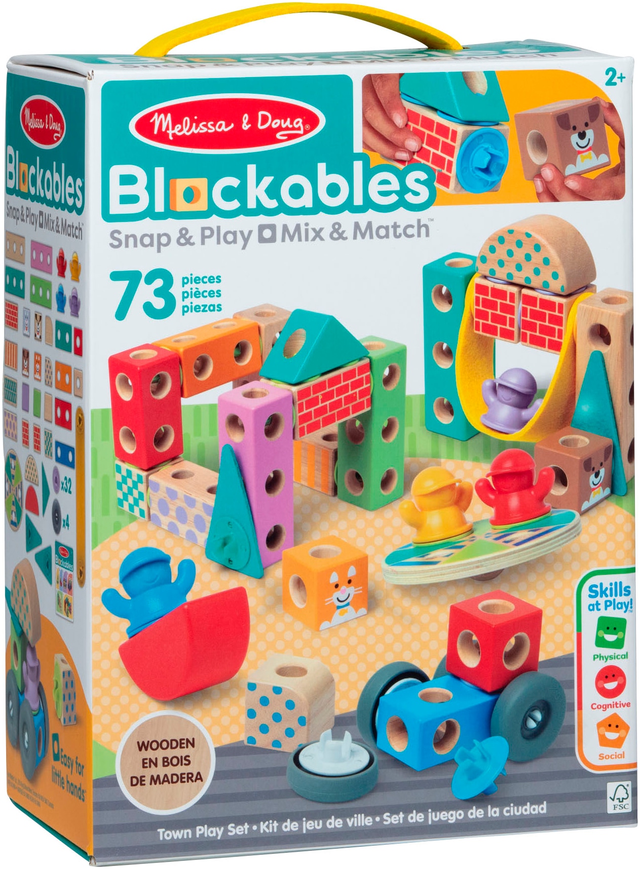 Spin Master Spielbausteine »Melissa & Doug Blockables Stadt«
