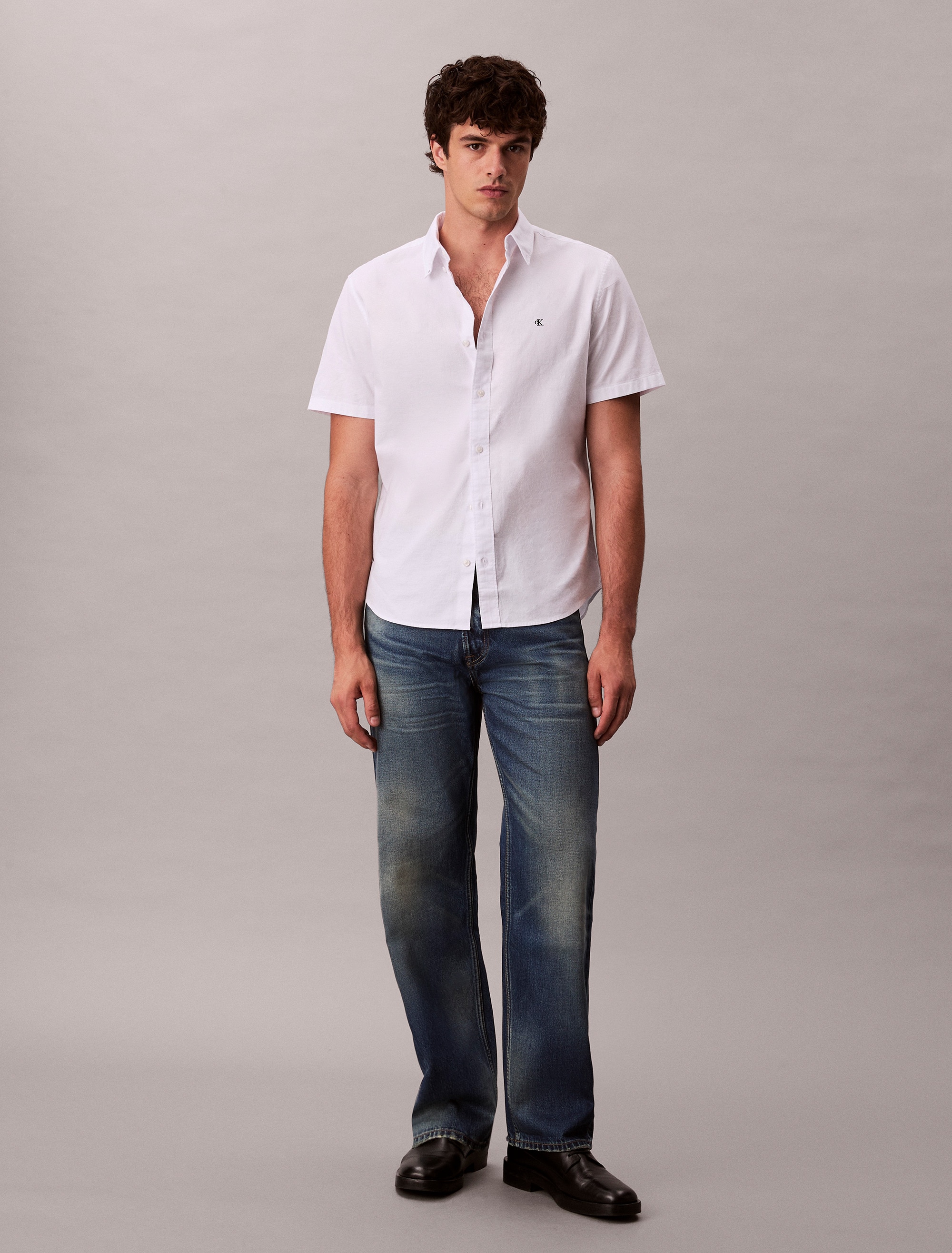 Calvin Klein Jeans Chemise à manches courtes »CLASSIC OXFORD SHIRT« Regular fit mit Button-Down-Kragen
