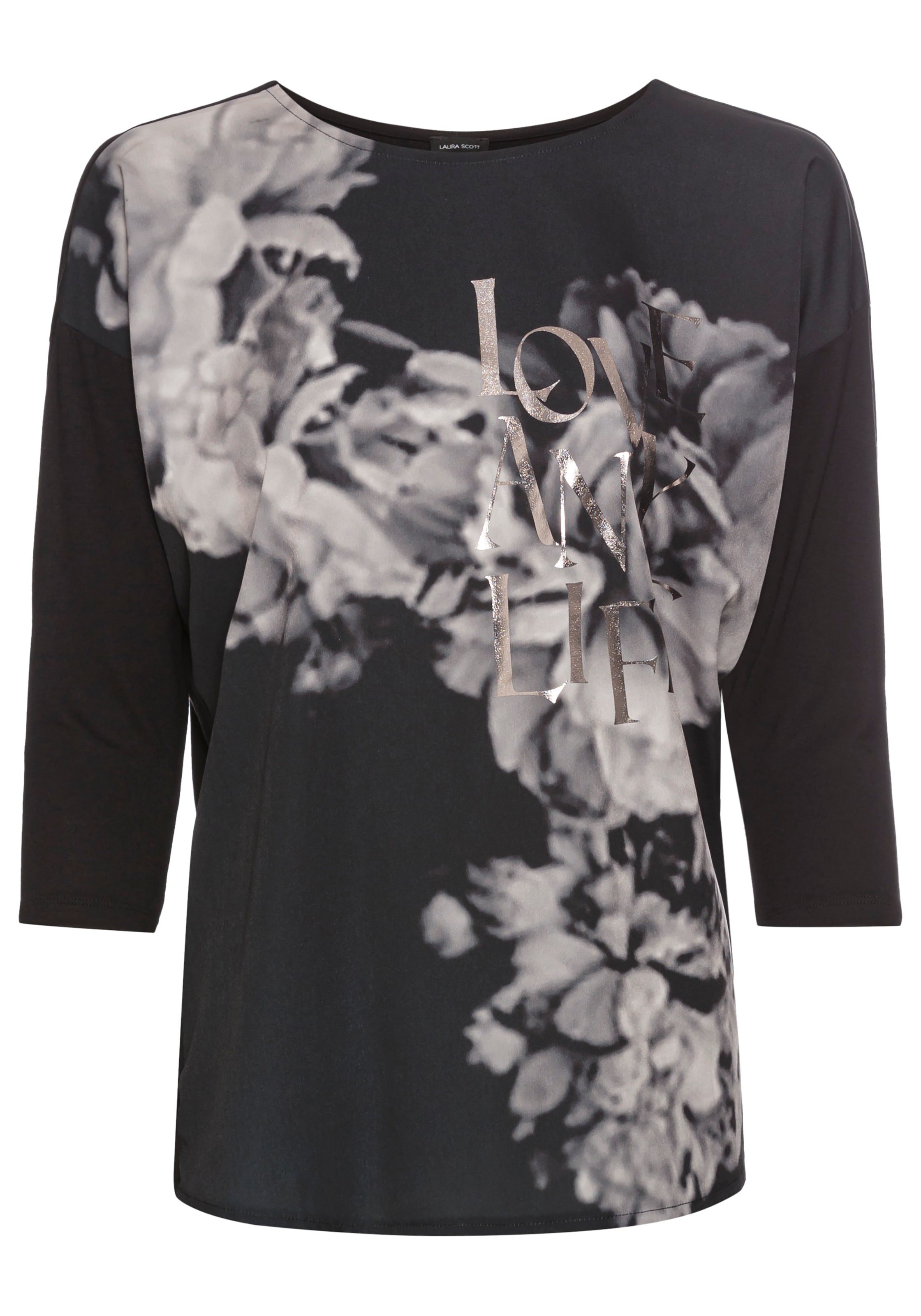 Laura Scott Shirtbluse, im Materialmix