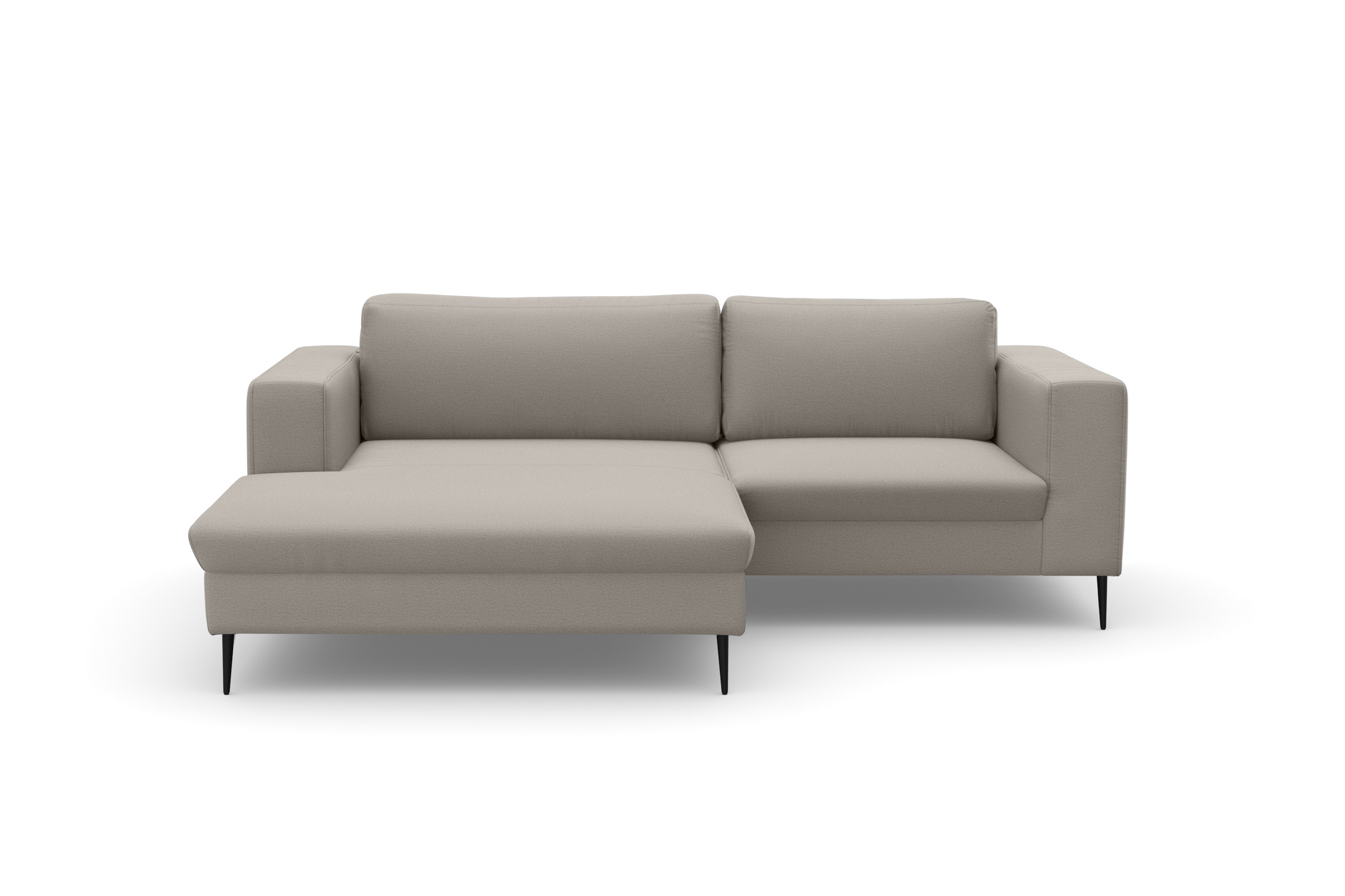 DOMO collection Ecksofa »Modica kompakt und elegant, Breite 244, L-Form« moderne Optik mit extrabreiter Recamiere, auch in Cord
