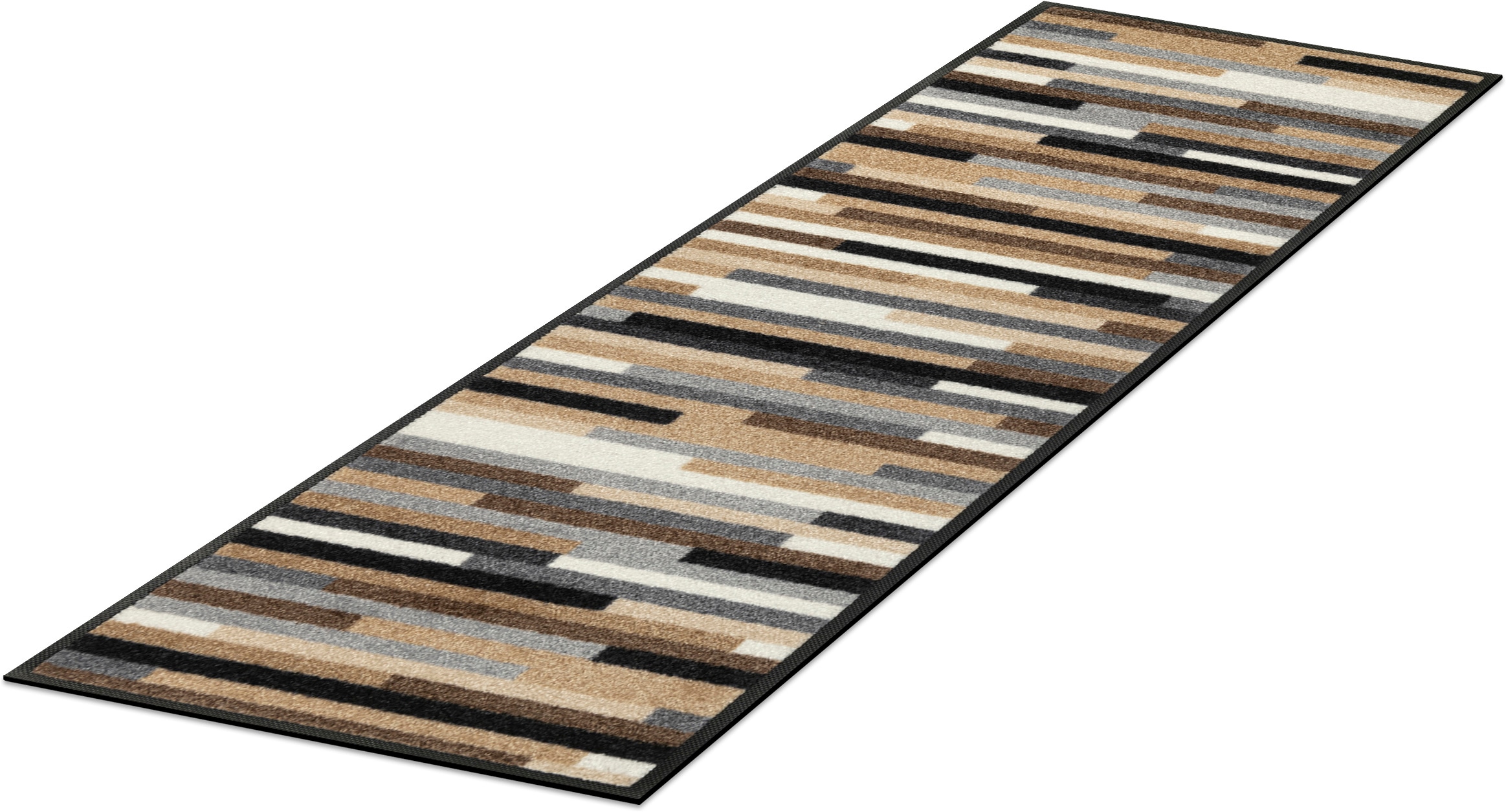 wash+dry by Kleen-Tex Chemin de table »Mikado Stripes« Rectangulaire 7 mm Höhe Schmutzfangläufer, modernes Streifen Design, rutschhemmend, waschbar