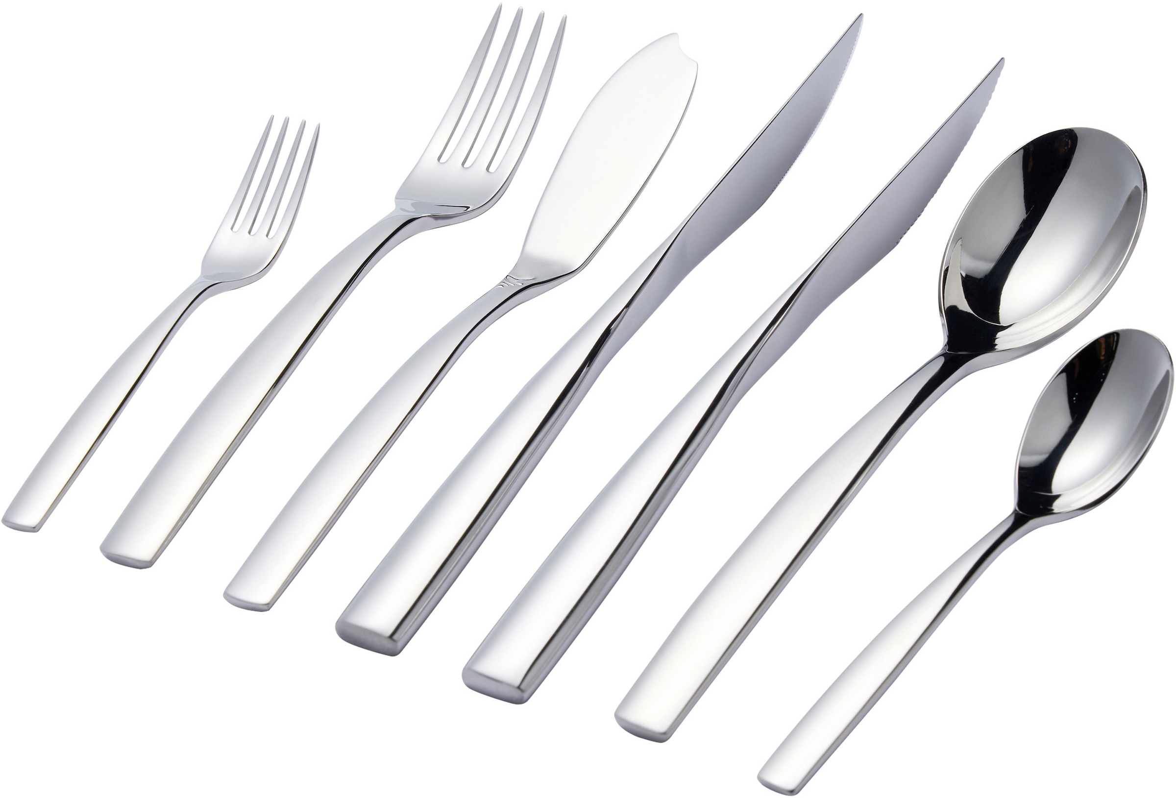 Image of Hanseatic Besteck-Set "EXCLUSIVE" stehendes Design von Ess- und Steakmessern